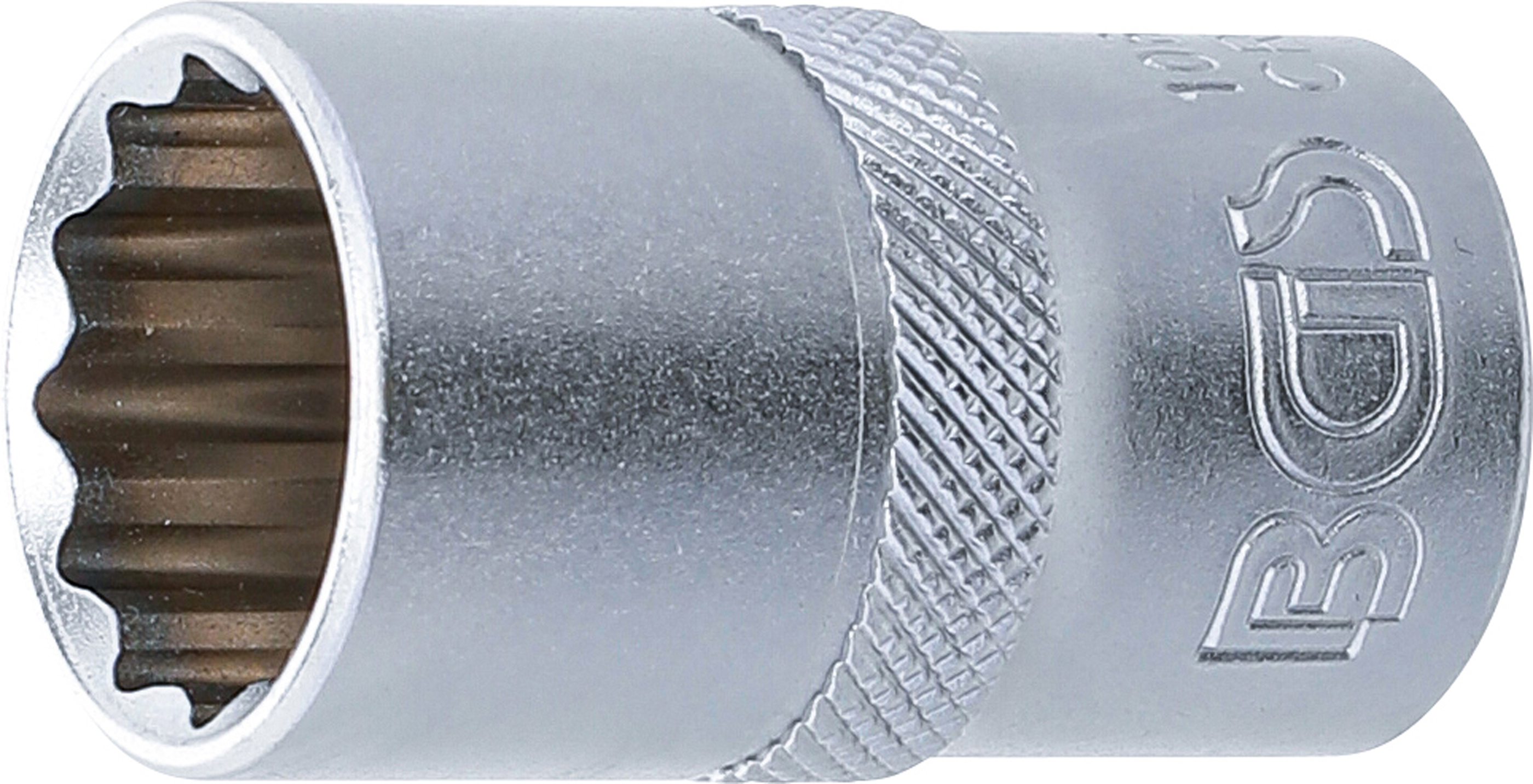 BGS Steckschlüssel-Einsatz Zwölfkant | Antrieb Innenvierkant 12,5 mm (1/2") | SW 16 mm