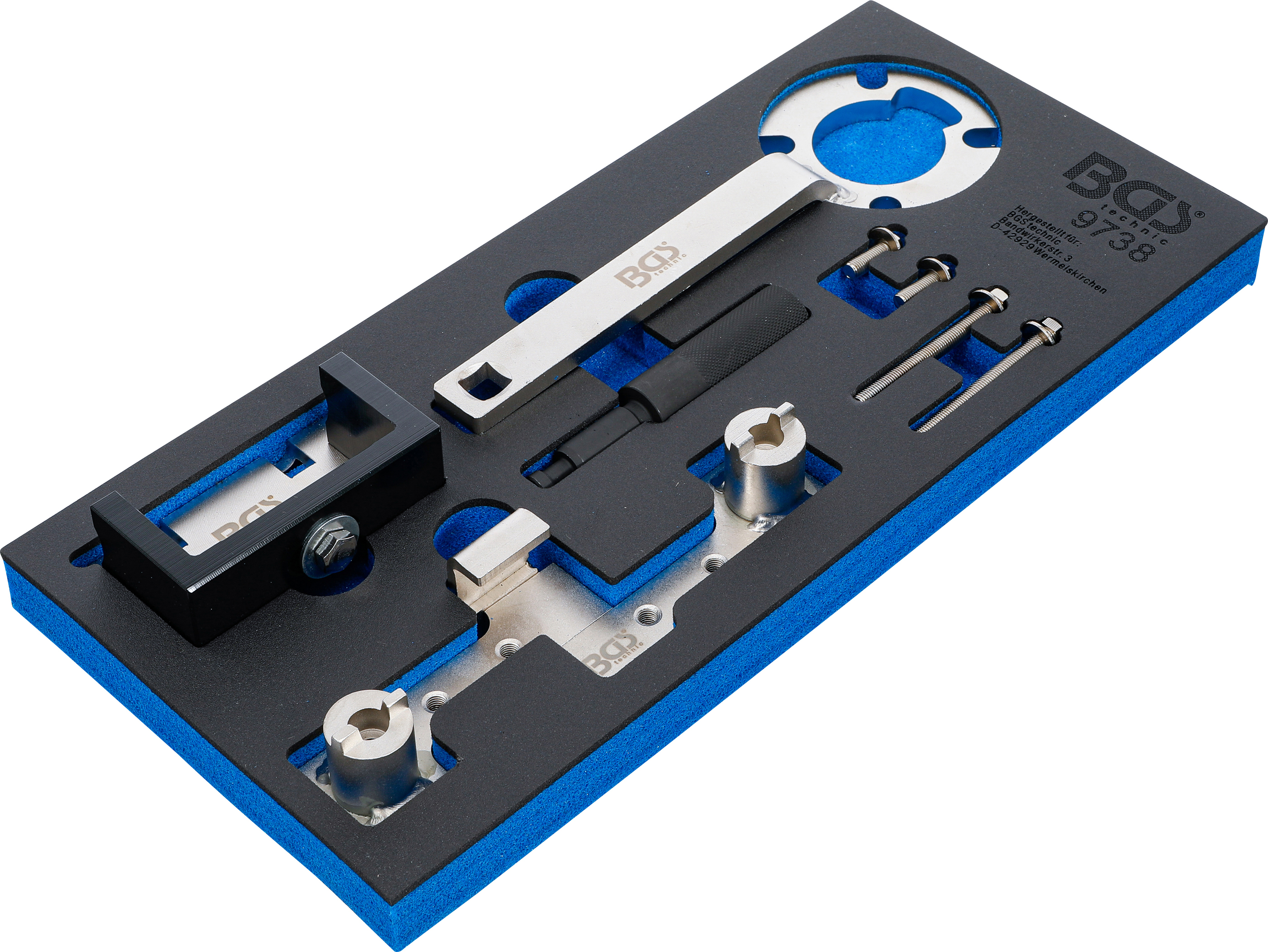 BGS Werkstattwageneinlage 1/3: Motor-Einstellwerkzeug-Satz | für Ford 2.5, Volvo 1.6 - 2.5 & 2.4D