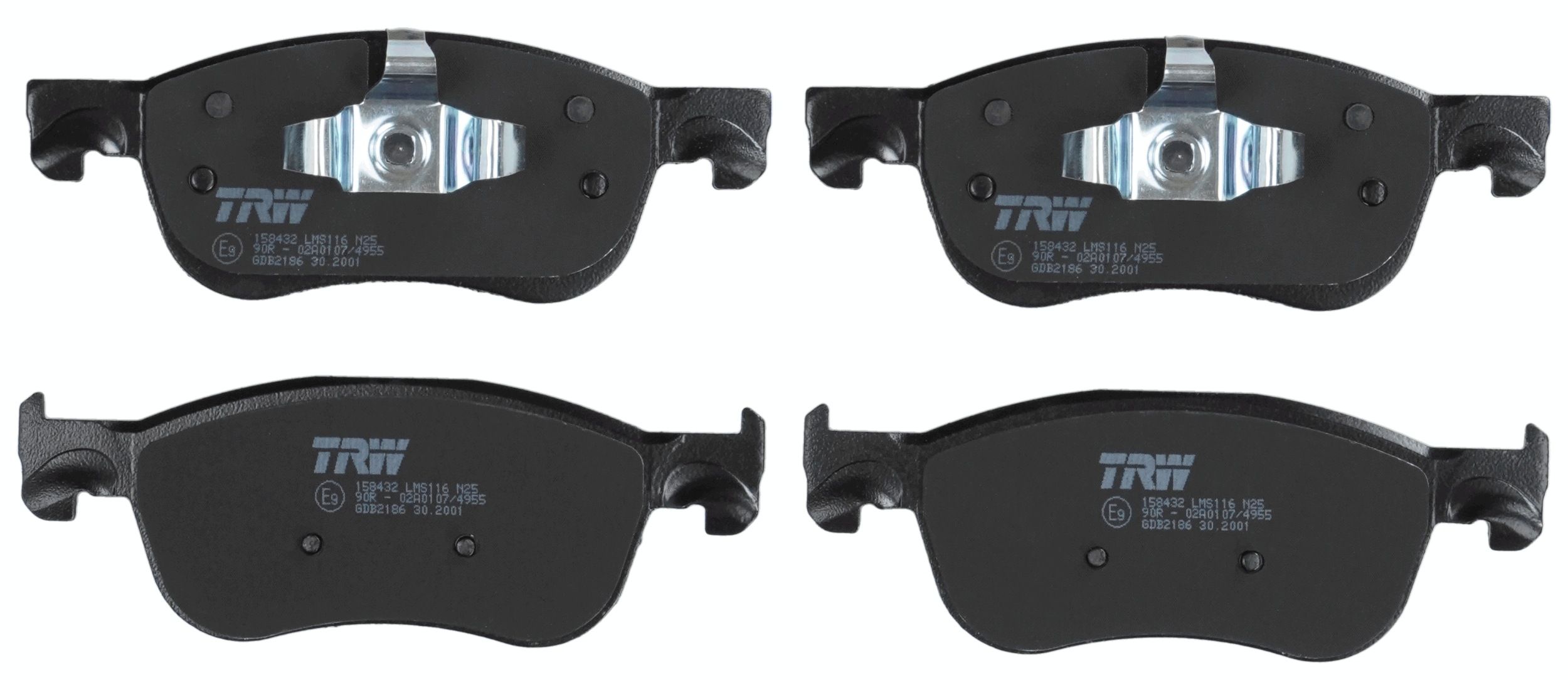 Bremsbelagsatz, Scheibenbremse