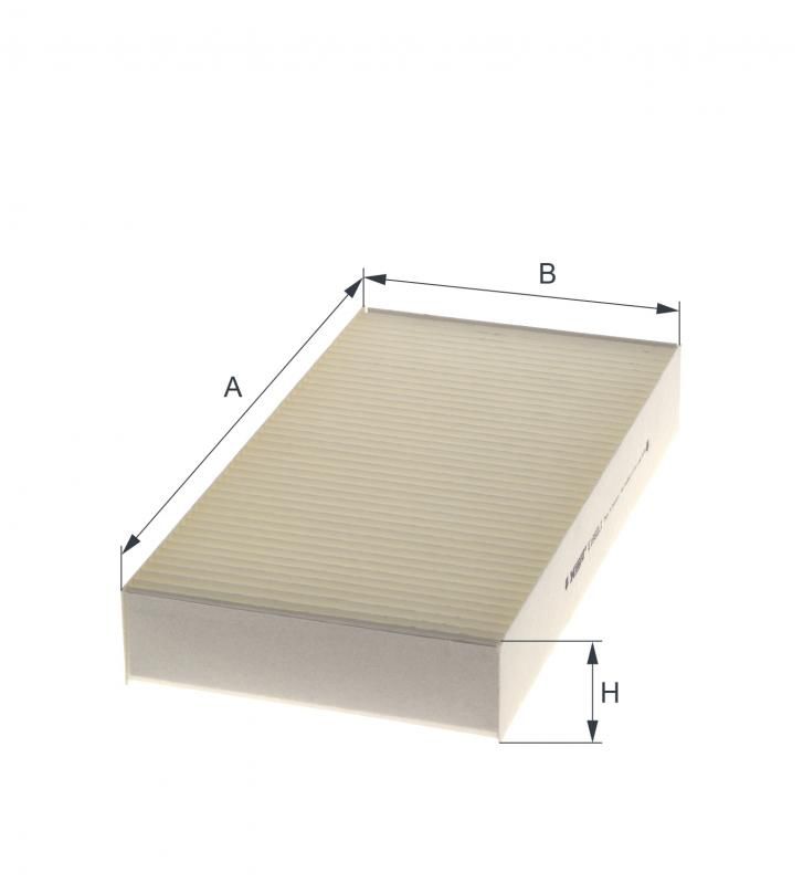 Filter, Innenraumluft “HENGST FILTER 317 mm, 165 mm, 48 mm”