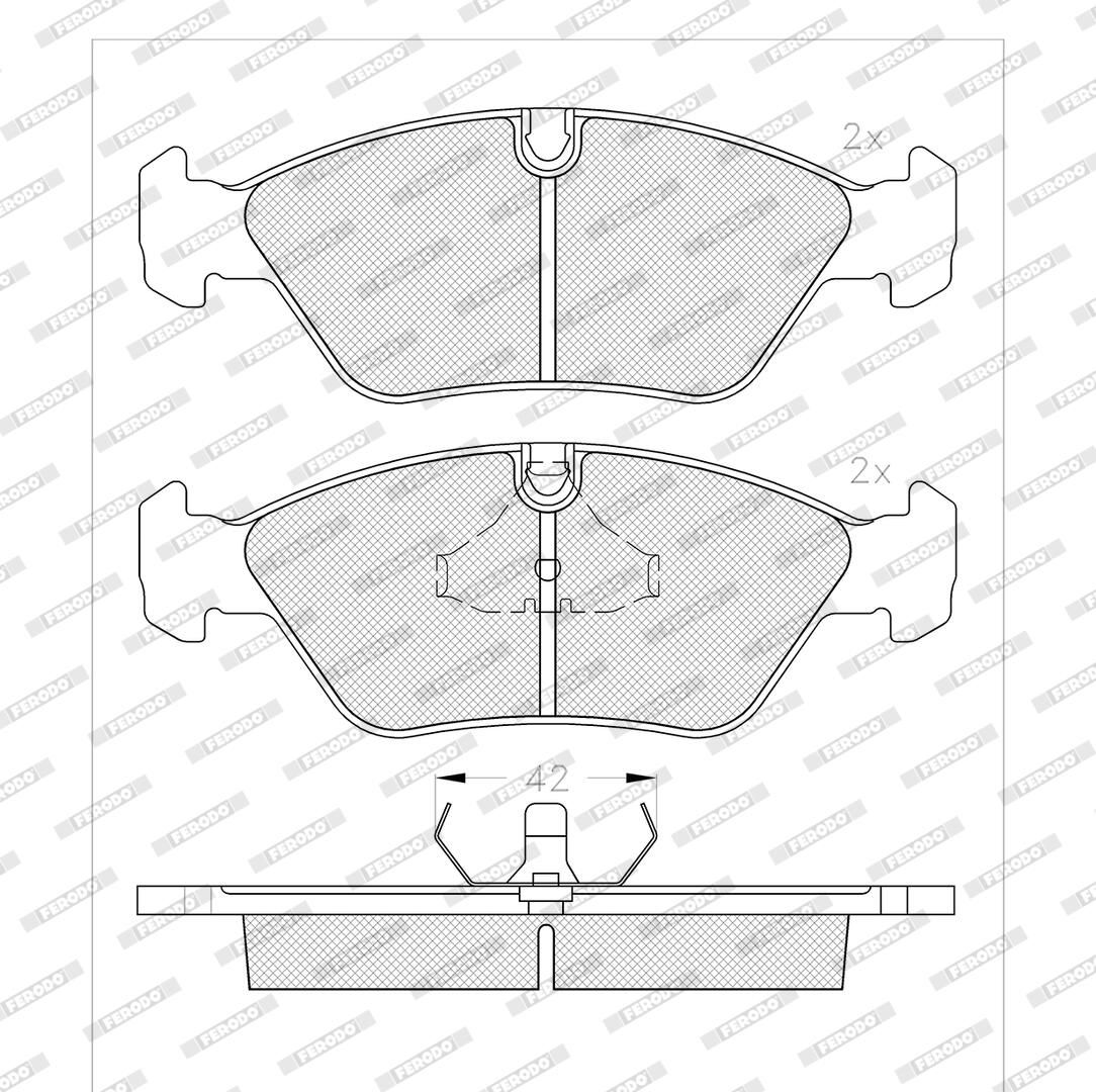 Bremsbelagsatz, Scheibenbremse