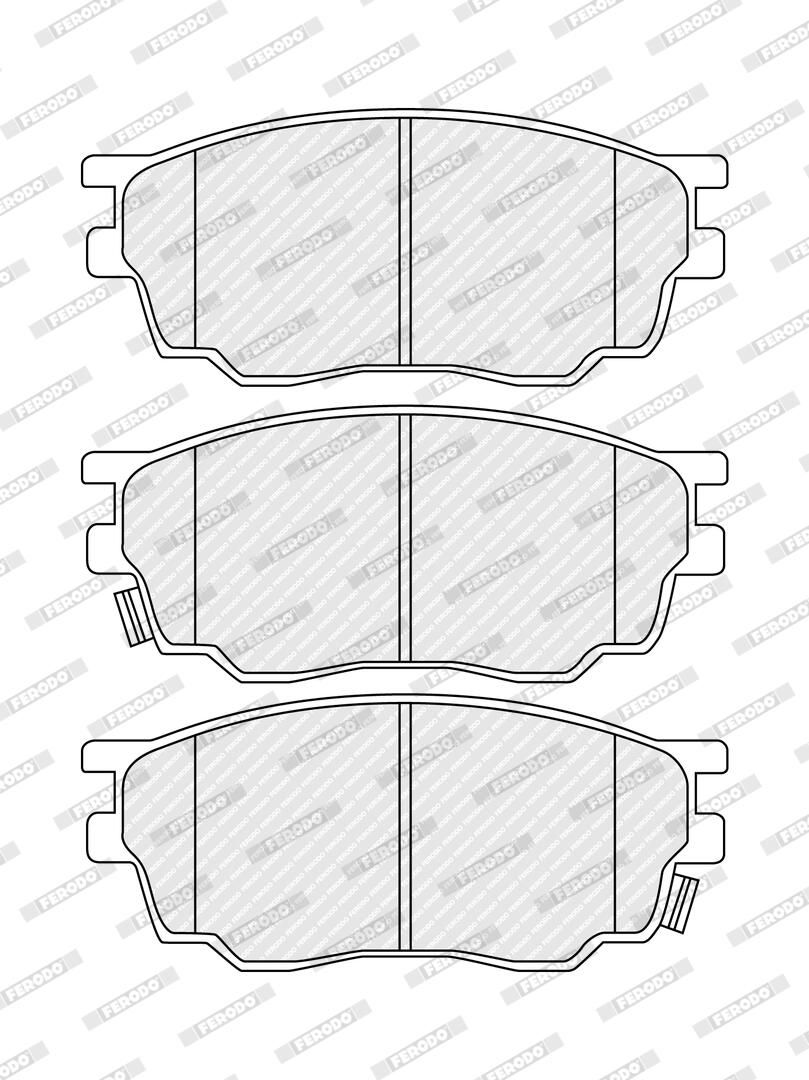 Bremsbelagsatz, Scheibenbremse