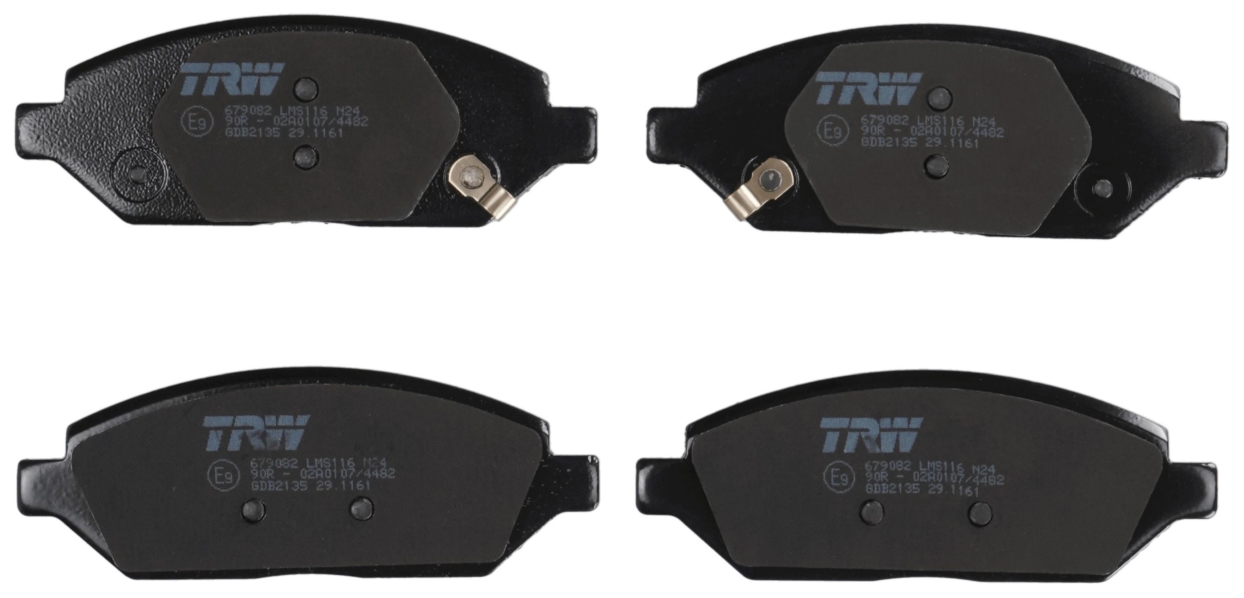 Bremsbelagsatz, Scheibenbremse