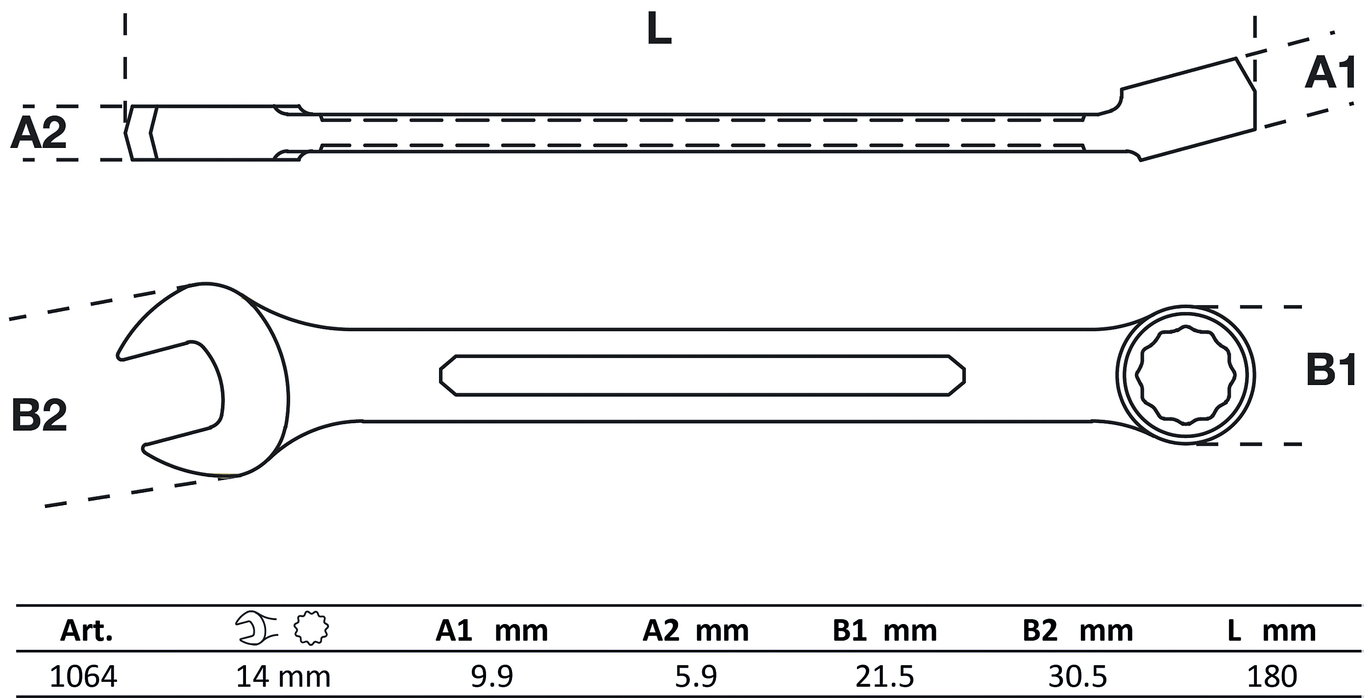BGS Maul-Ringschlüssel | SW 14 mm