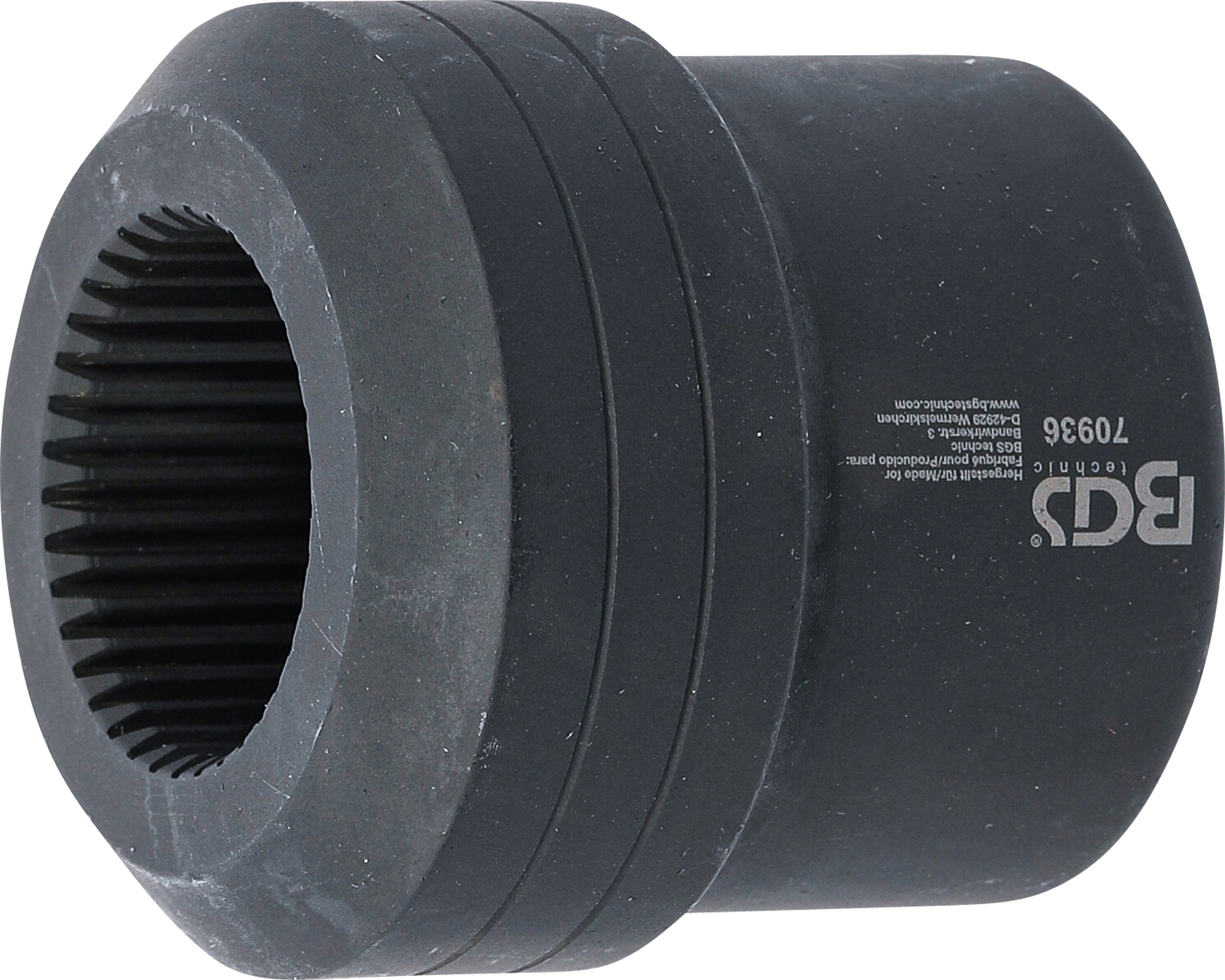 BGS Spezial-Steckschlüssel-Einsatz | Vielzahn | Antrieb Innenvierkant 12,5 mm (1/2") | für Hinterachs-Eingangswelle | für BMW