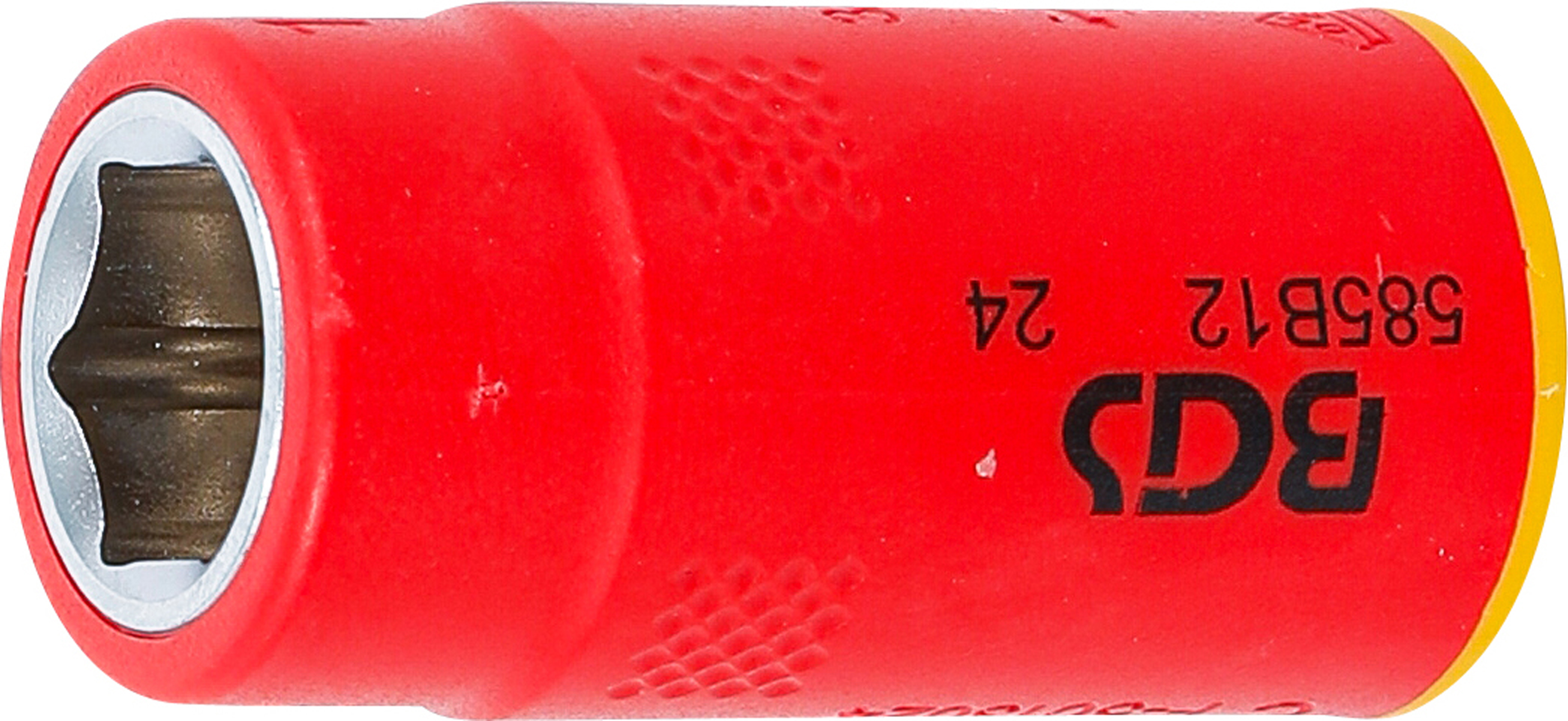 BGS VDE-Steckschlüssel-Einsatz Sechskant | Antrieb Innenvierkant 10 mm (3/8") | SW 12 mm