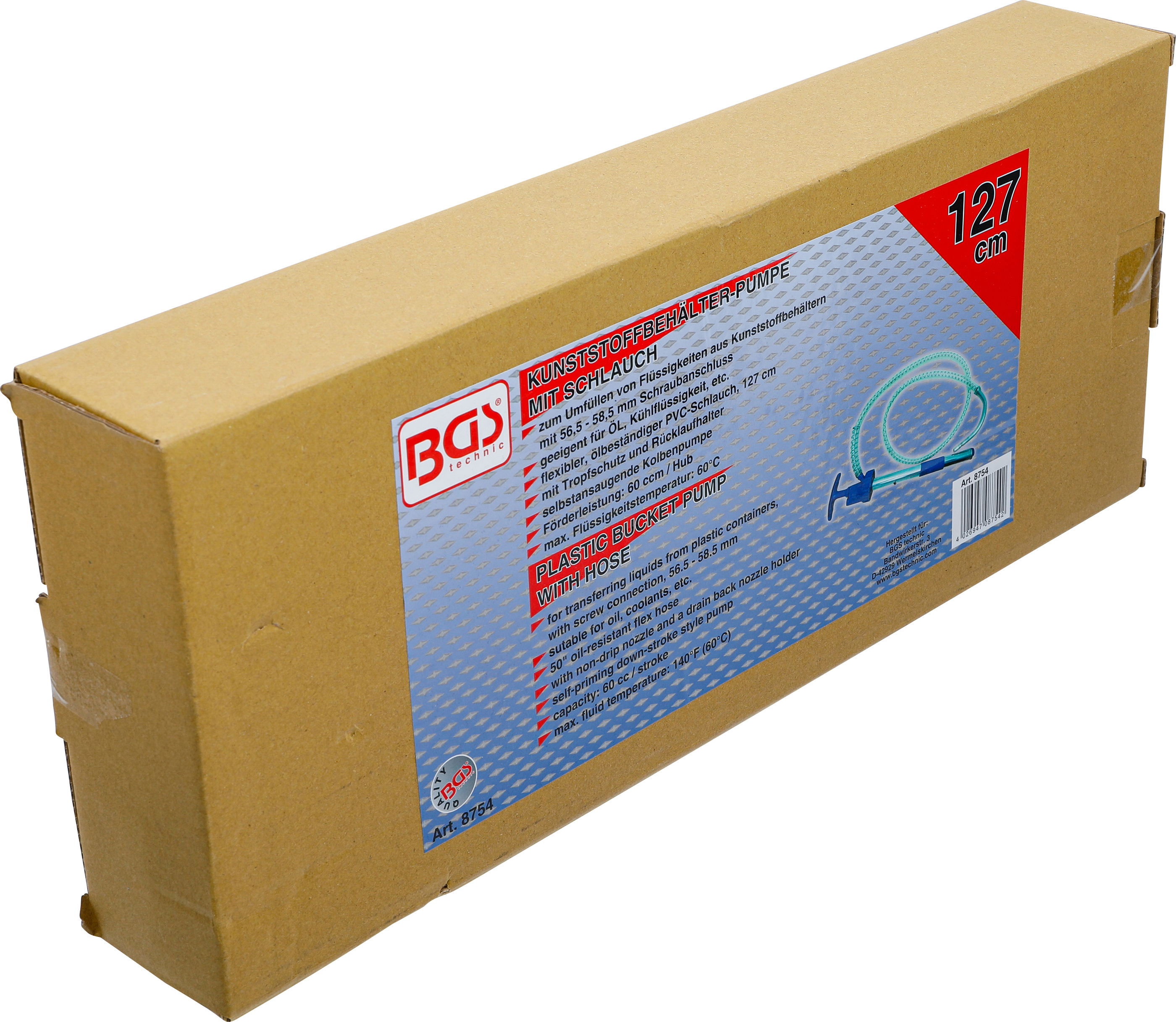 BGS Hebel-Pumpe für Kunststoffbehälter