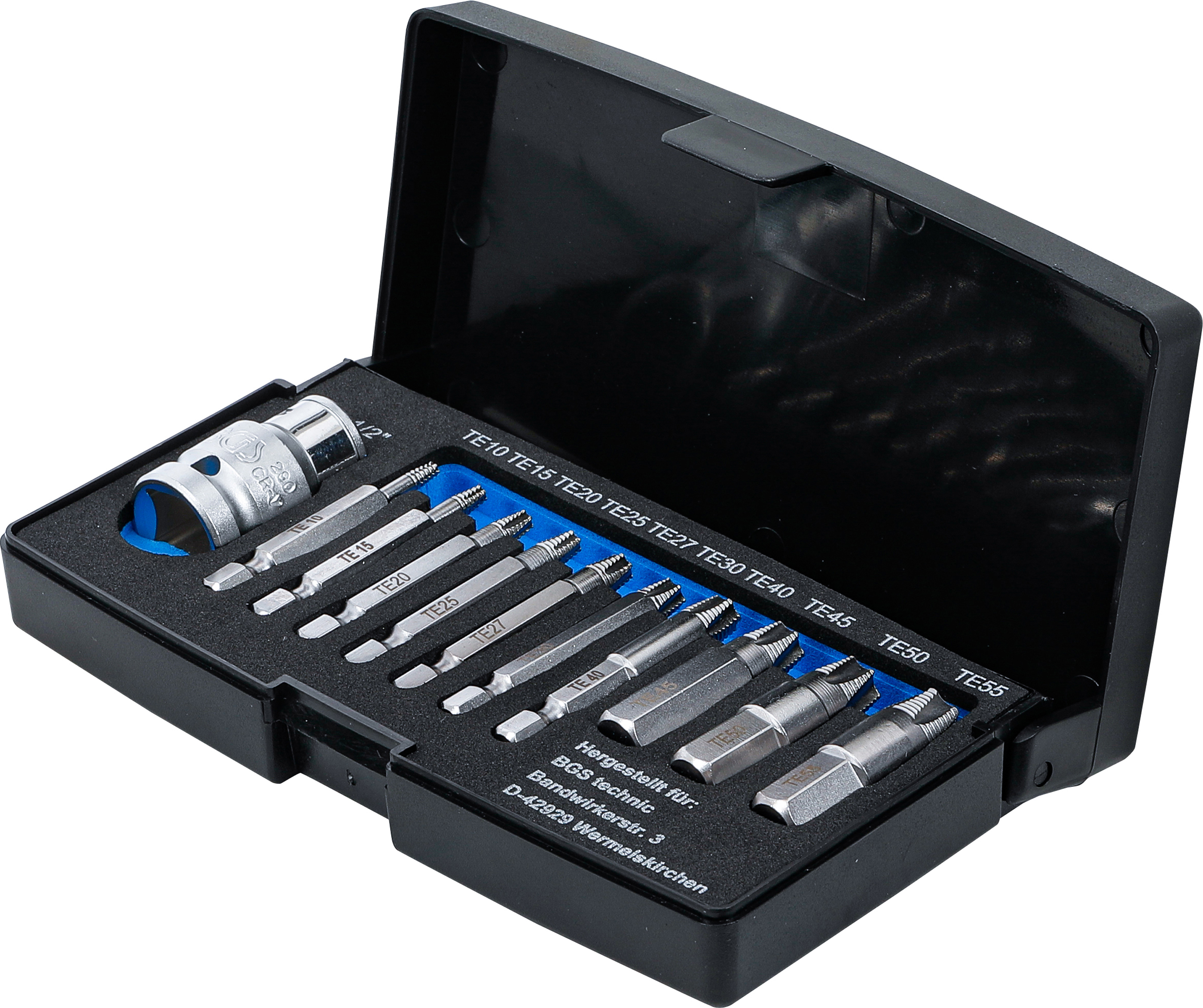 BGS Schraubenausdreher-Satz | für defektes T-Profil (für Torx) T10 - T55 | 11-tlg.