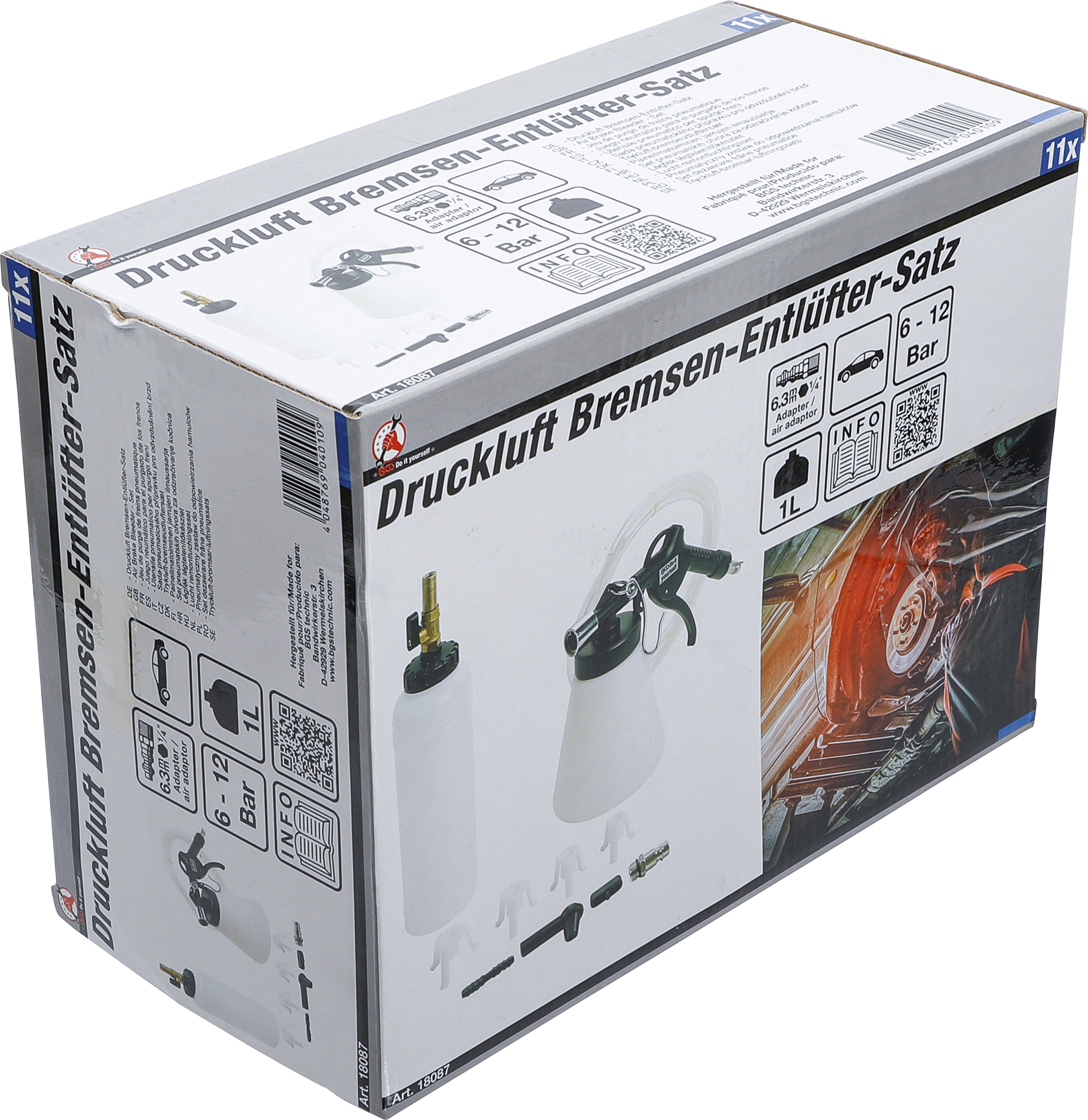BGS Druckluft-Bremsenentlüfter-Satz | 11-tlg.