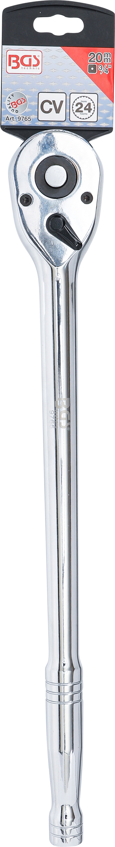 BGS Umschaltknarre | Abtrieb Außenvierkant 20 mm (3/4") | 500 mm