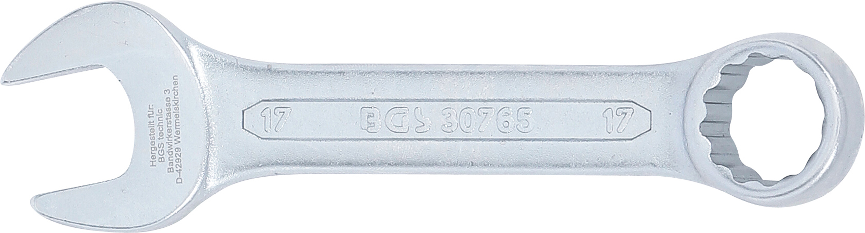 BGS Maul-Ringschlüssel, extra kurz | SW 17 mm