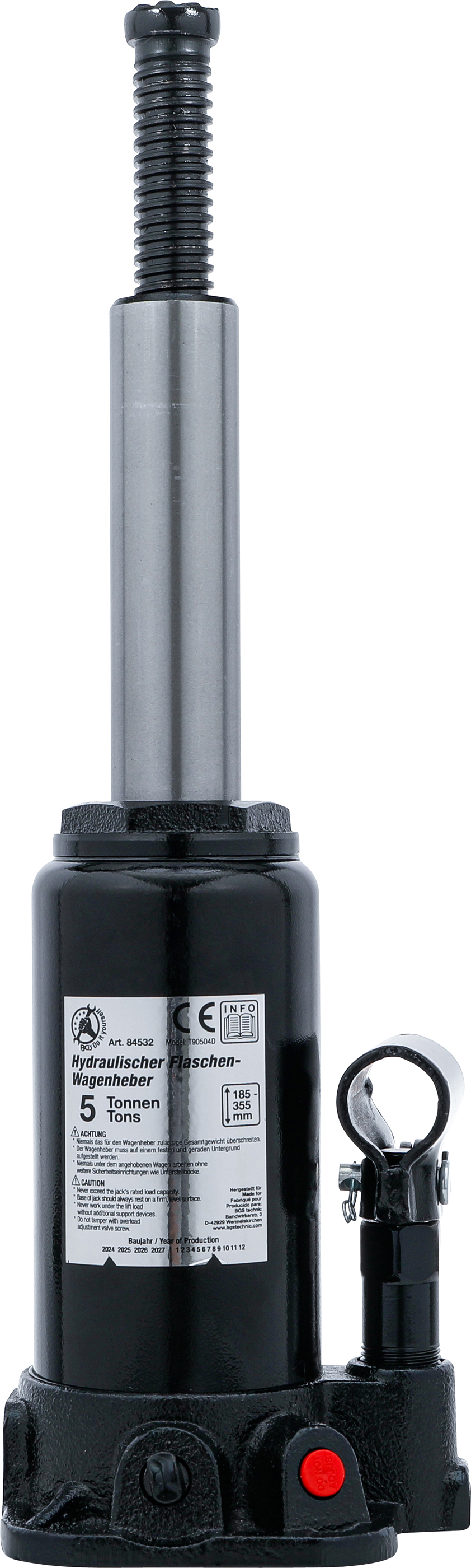 BGS Hydraulischer Flaschen-Wagenheber | 5 t