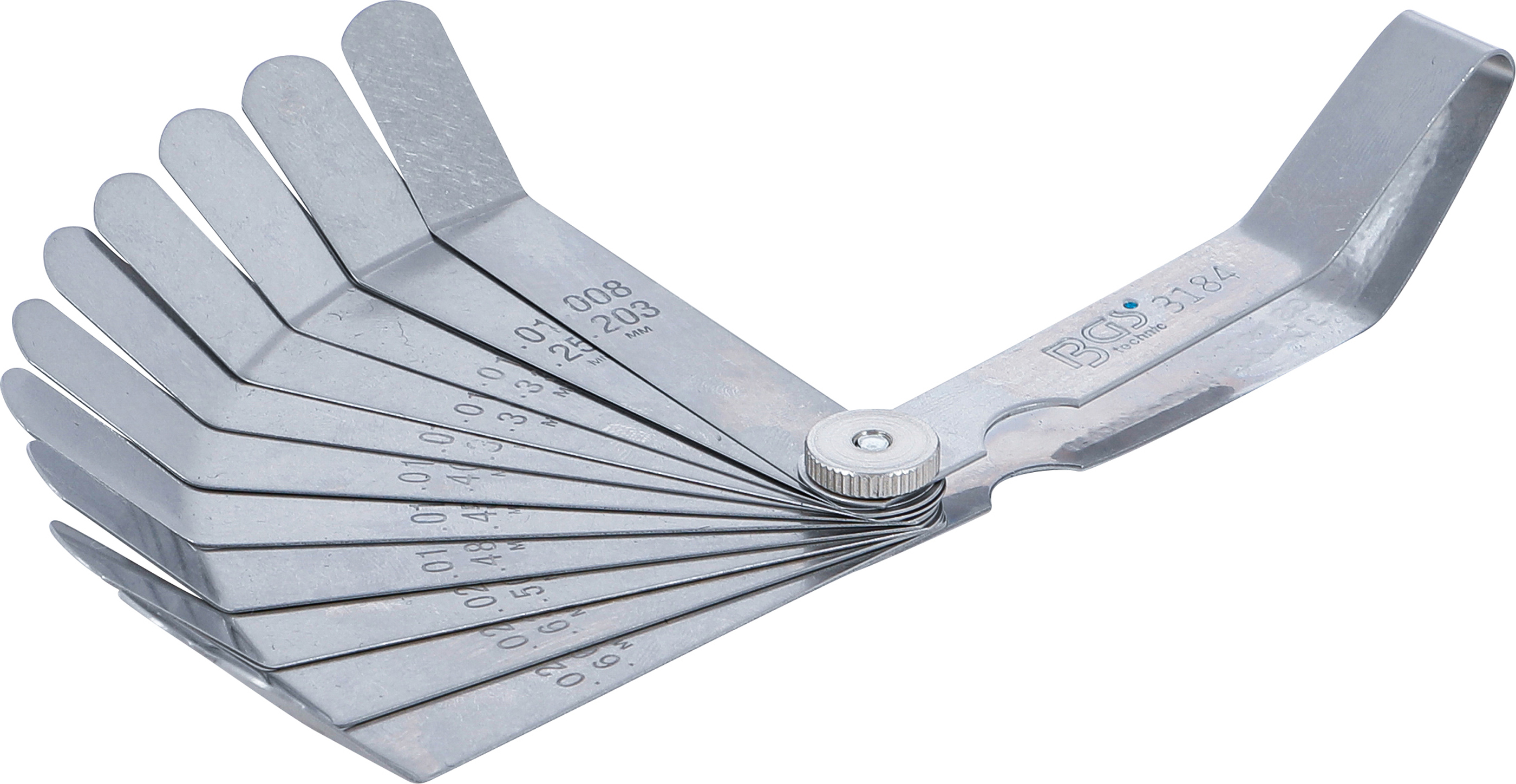 BGS Präzisions-Fühlerlehren, gebogen | 12 Blatt