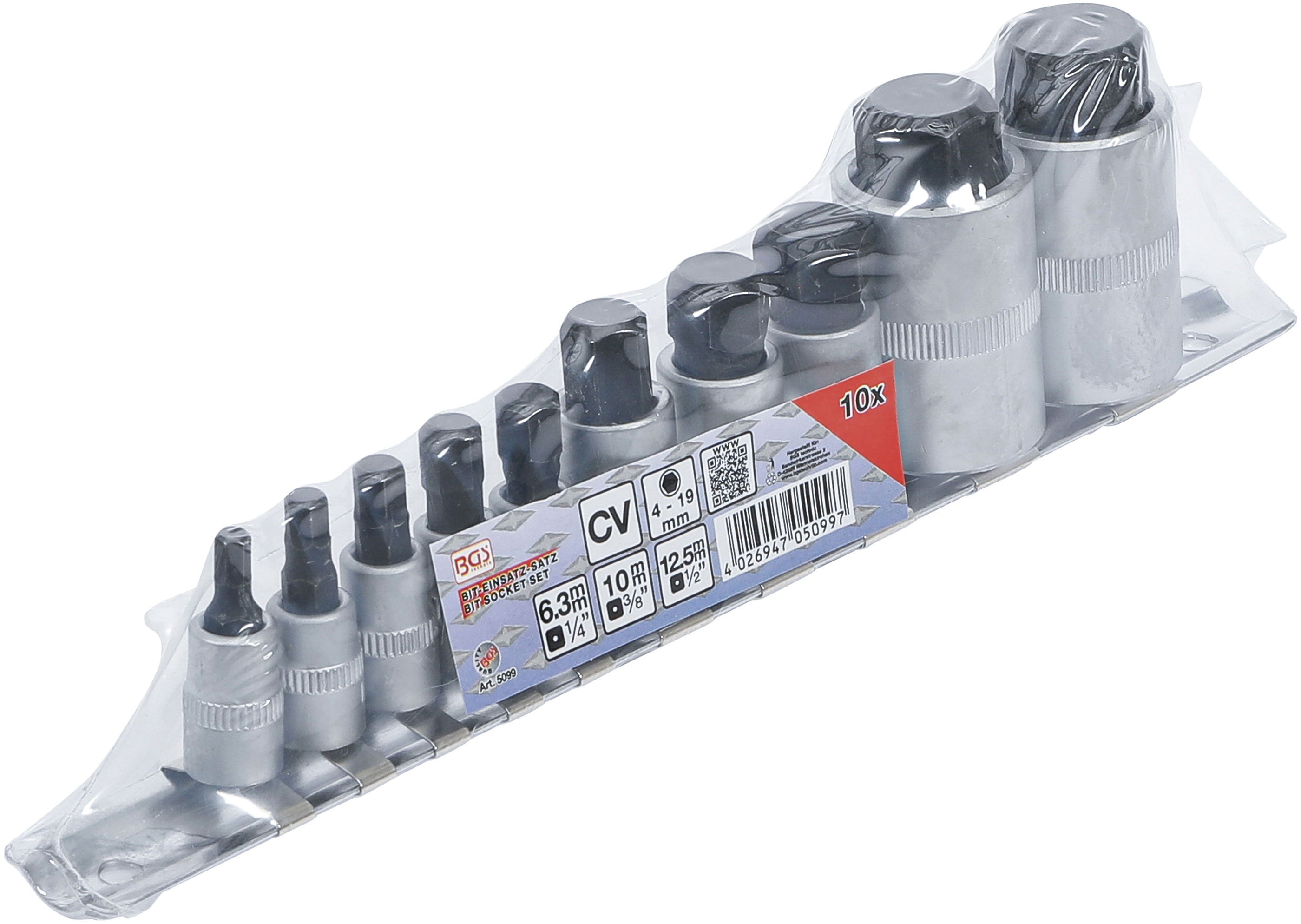 BGS Bit-Einsatz-Satz | extra kurz | Innensechskant 4 - 19 mm | 10-tlg. BGS Bit-Einsatz-Satz | extra kurz | Innensechskant 4 - 19 mm | 10-tlg.