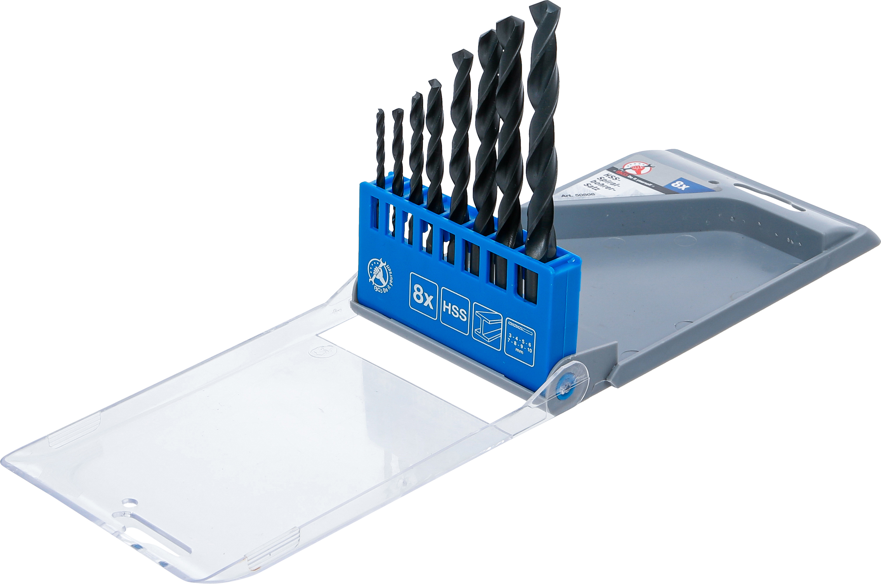 BGS HSS-Spiralbohrer-Satz | 3 - 10 mm | 8-tlg.