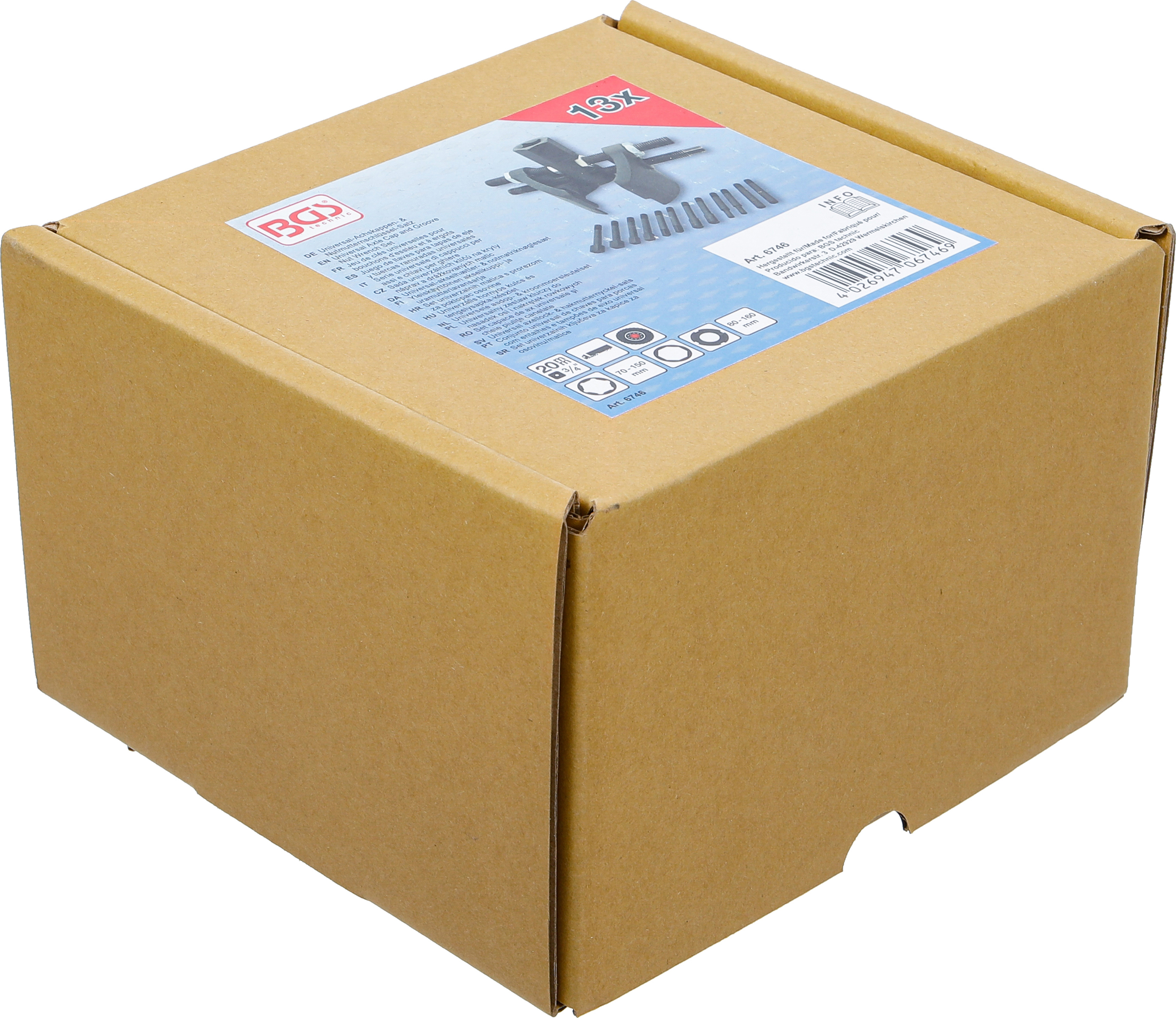 BGS Universal-Achskappen- & Nutmutternschlüssel-Satz