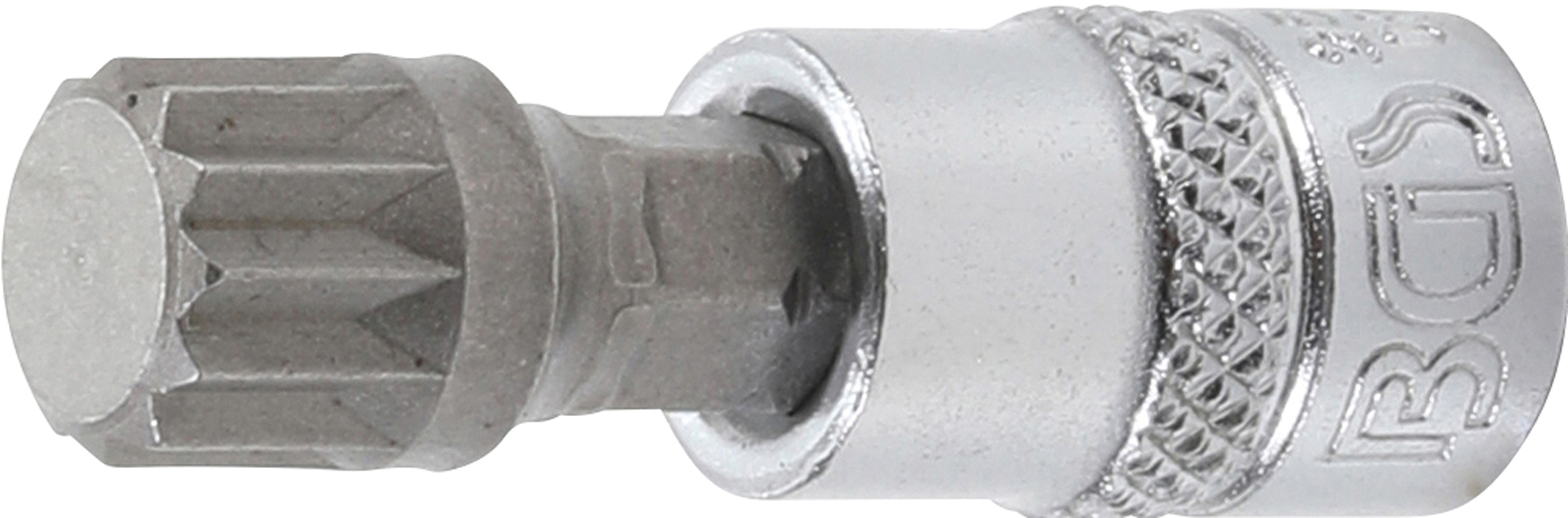 BGS Bit-Einsatz | Antrieb Innenvierkant 6,3 mm (1/4") | Innenvielzahn (für XZN) M10