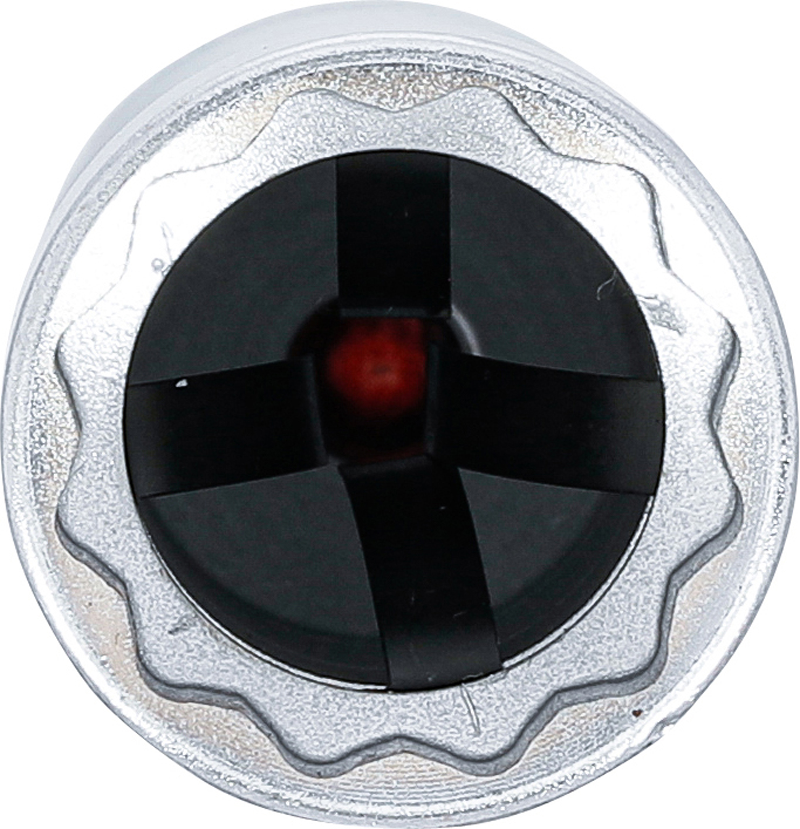 BGS Zündkerzen-Gelenkeinsatz Zwölfkant mit Haltefeder | Antrieb Innenvierkant 10 mm (3/8") | SW 21 mm