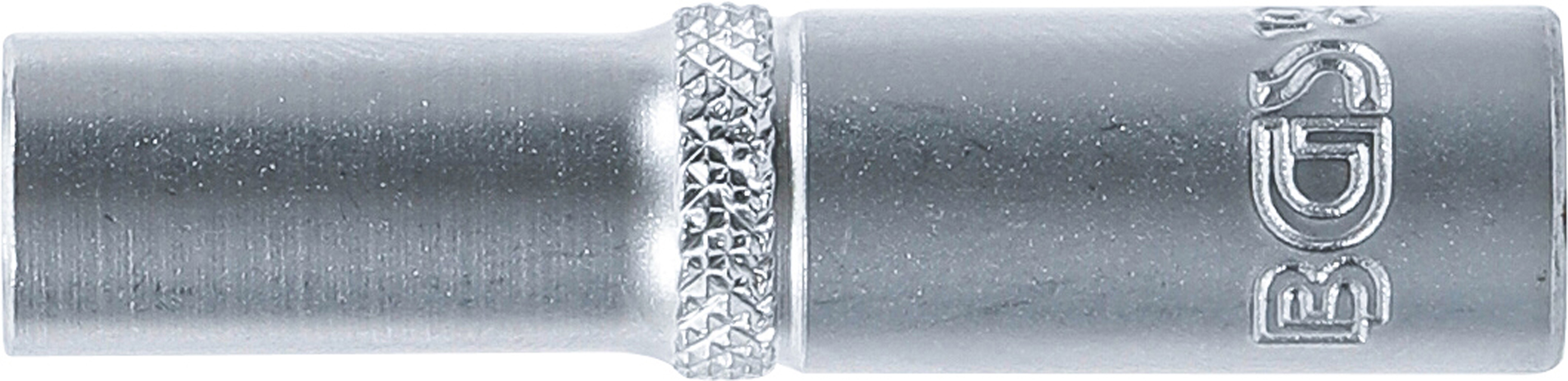 BGS Steckschlüssel-Einsatz Zwölfkant, tief | Antrieb Innenvierkant 6,3 mm (1/4") | SW 7 mm