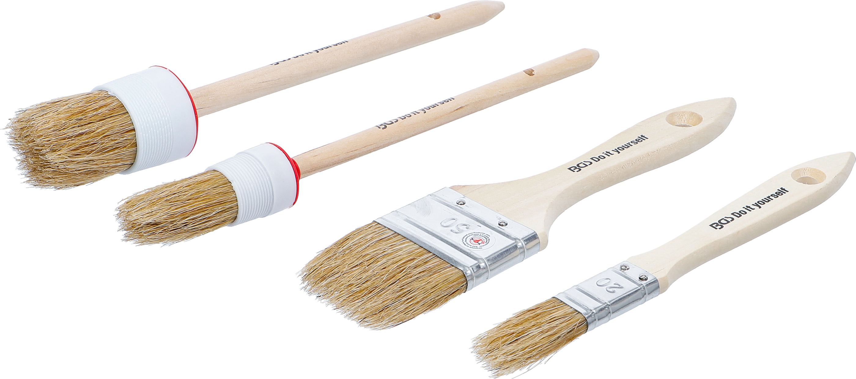 BGS Flach- / Ring-Pinsel-Satz | 4-tlg.