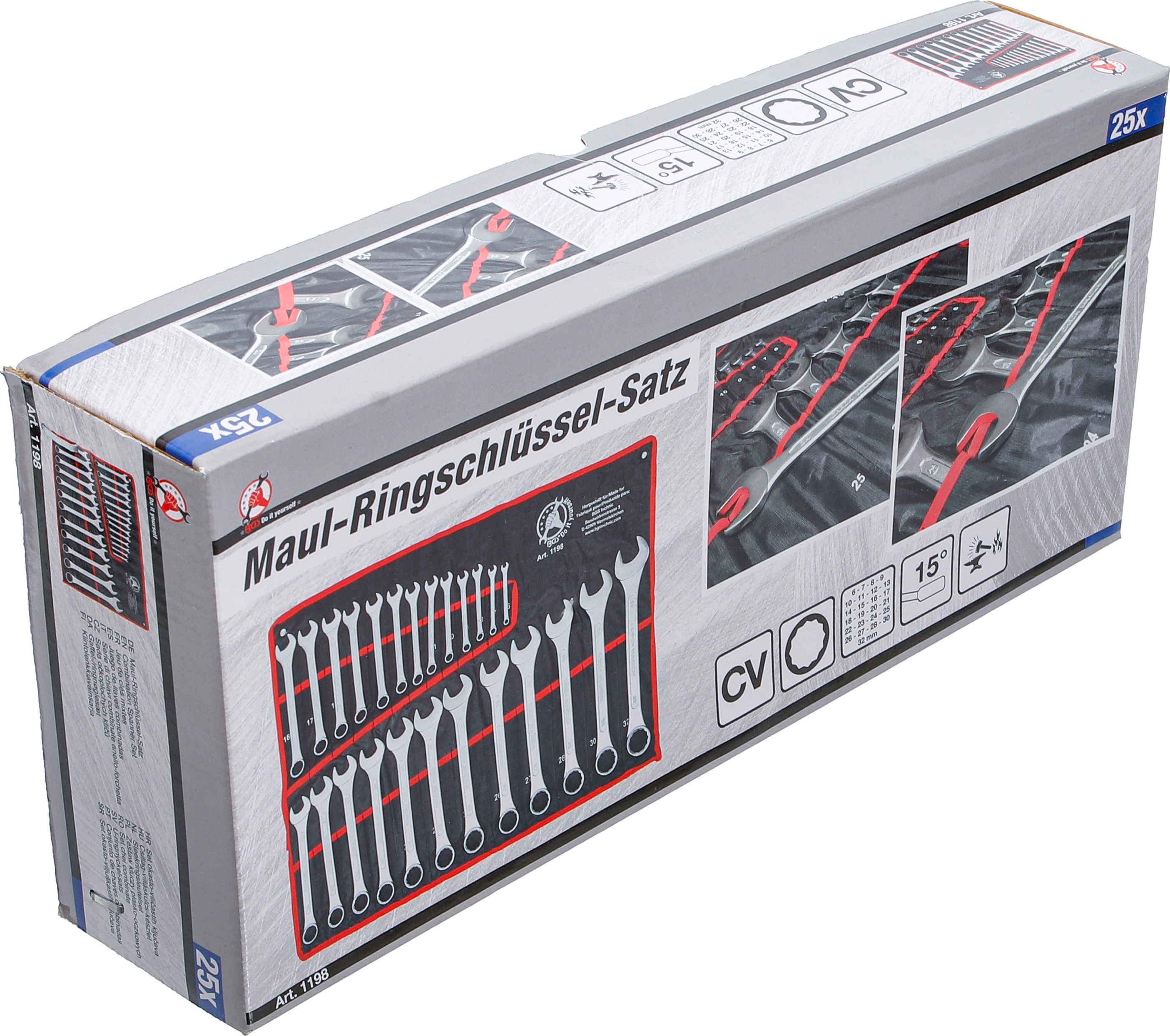 BGS Maul-Ringschlüssel-Satz | SW 6 - 32 mm | 25-tlg.