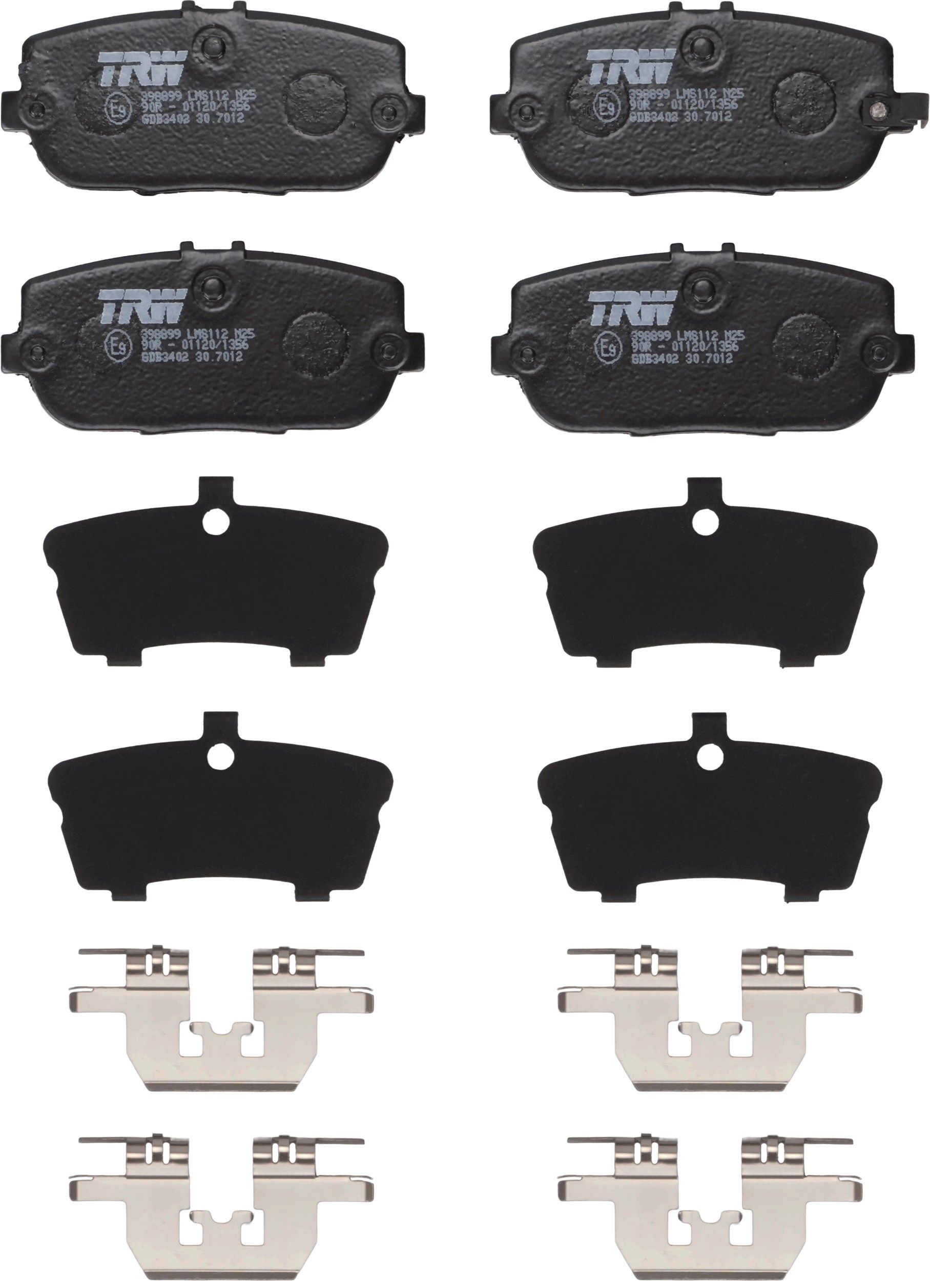 Bremsbelagsatz, Scheibenbremse “TRW SUMITOMO , 99,2 mm, 45 mm”