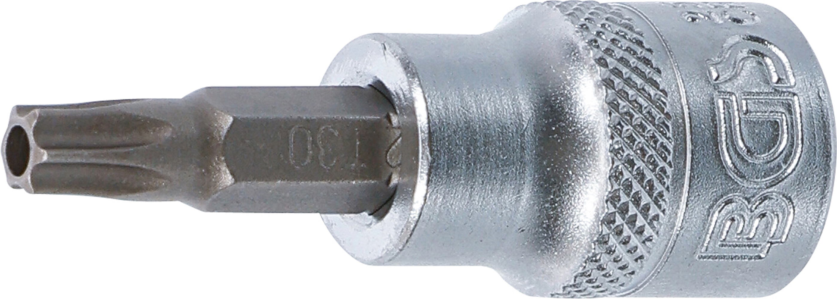BGS Bit-Einsatz | Antrieb Innenvierkant 10 mm (3/8") | T-Profil (für Torx) mit Bohrung T30