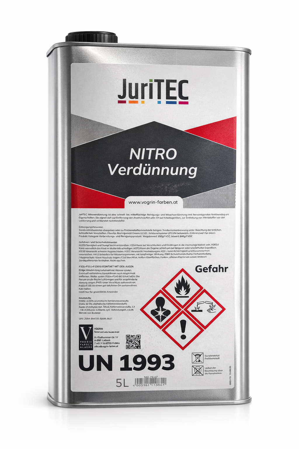 JuriTec Nitroverdünnung 5 Liter