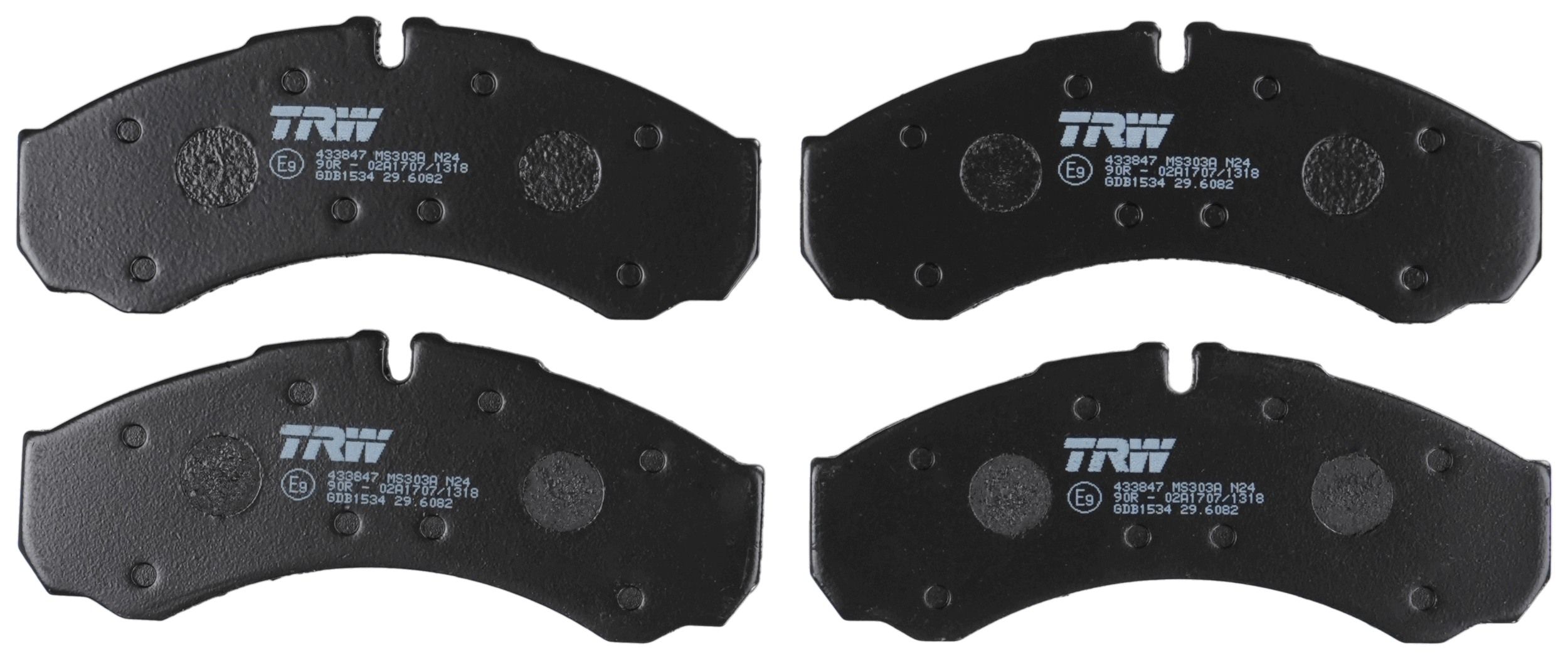 Bremsbelagsatz, Scheibenbremse