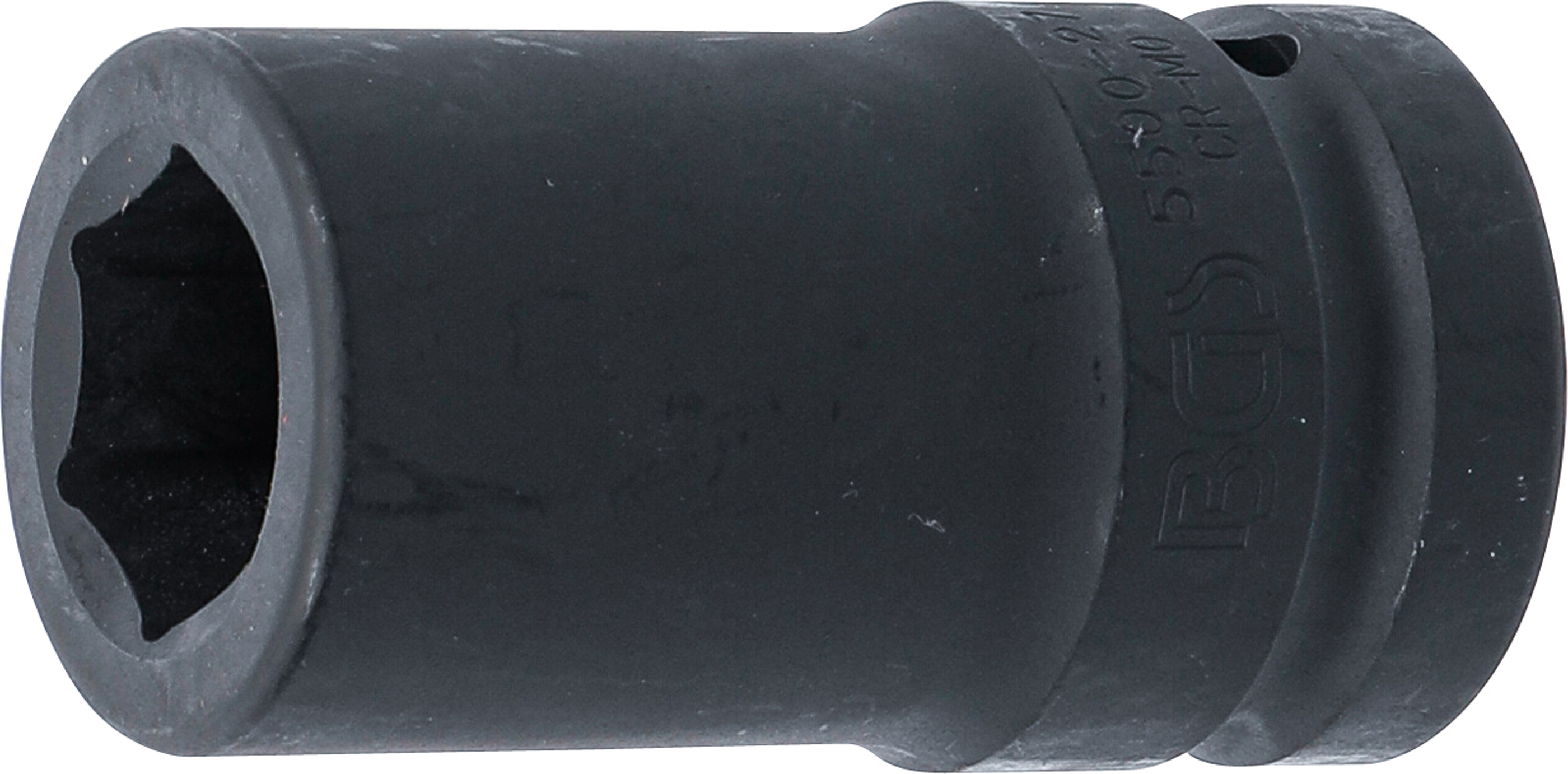 BGS Kraft-Steckschlüssel-Einsatz Sechskant, tief | Antrieb Innenvierkant 25 mm (1") | SW 27 mm