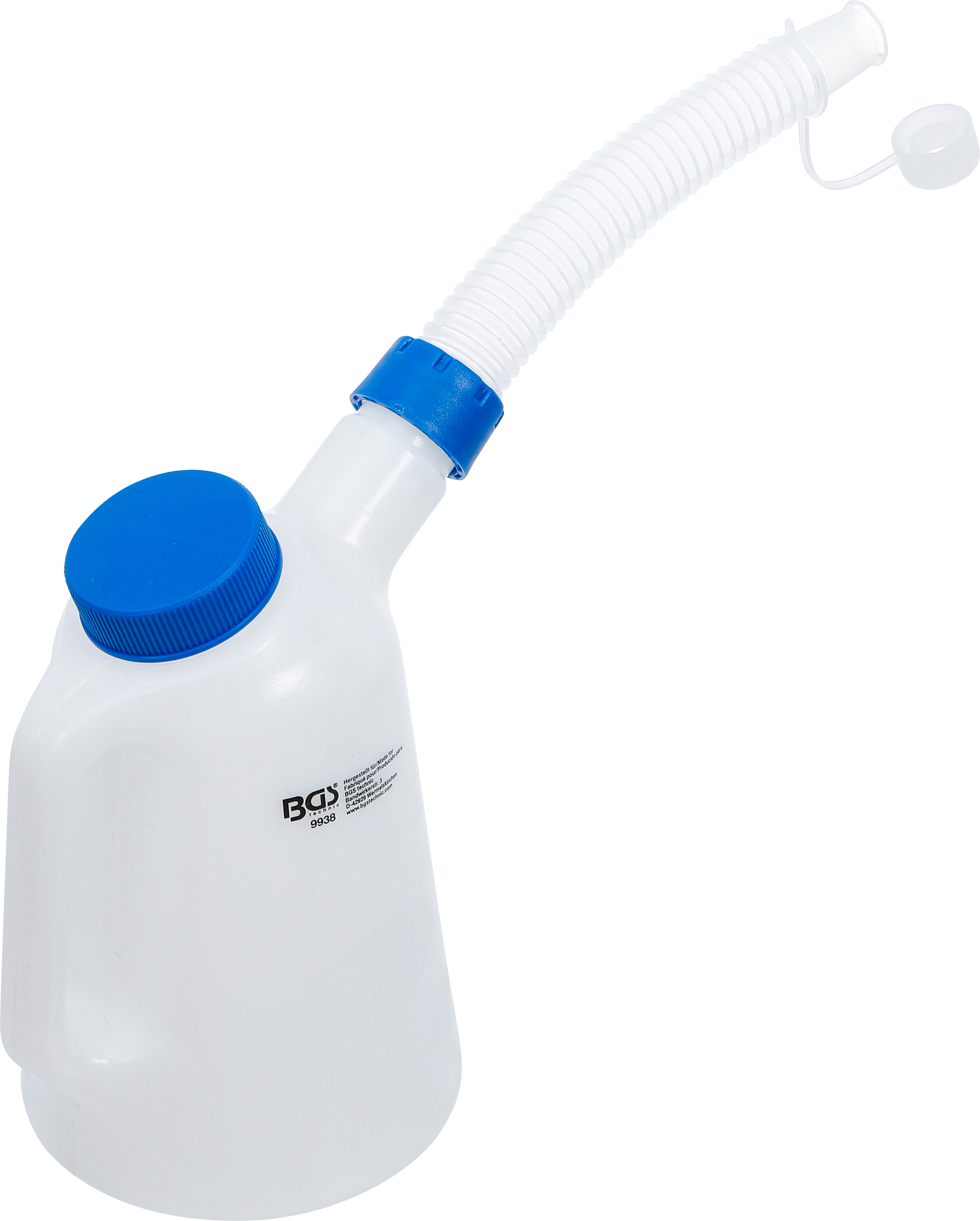 BGS Füllkanne mit flexiblem Ausgussstutzen und Deckel | 1 l