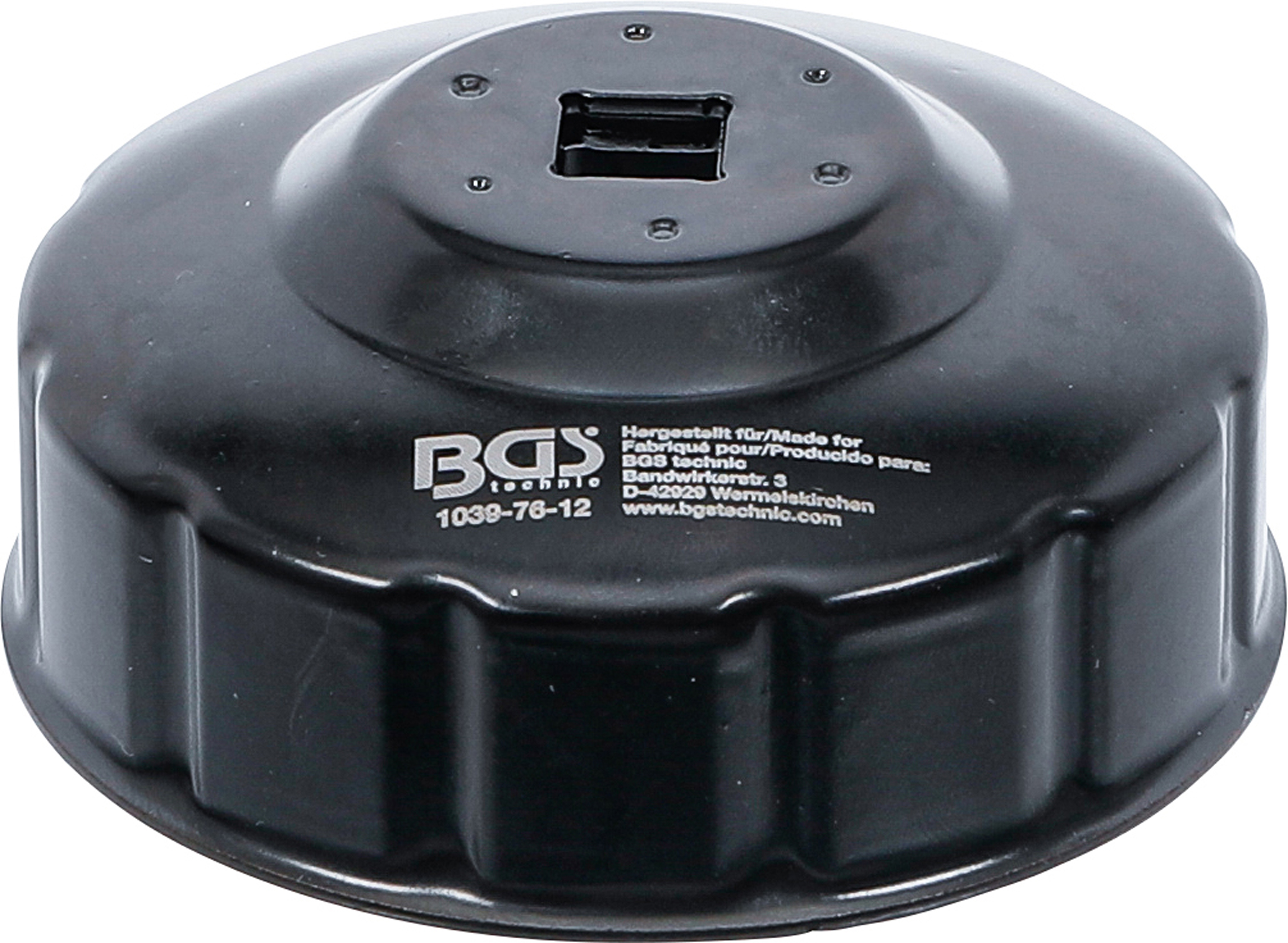 BGS Ölfilterschlüssel | Zwölfkant | Ø 76 mm | für Fiat, Mercedes-Benz, Renault BGS Ölfilterschlüssel | Zwölfkant | Ø 76 mm | für Fiat, Mercedes-Benz, Renault