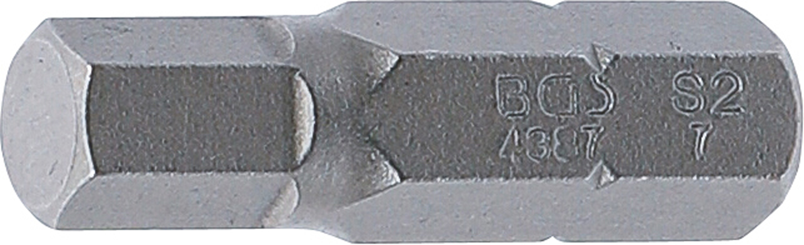 BGS Bit | Länge 30 mm | Antrieb Außensechskant 8 mm (5/16") | Innensechskant 7 mm