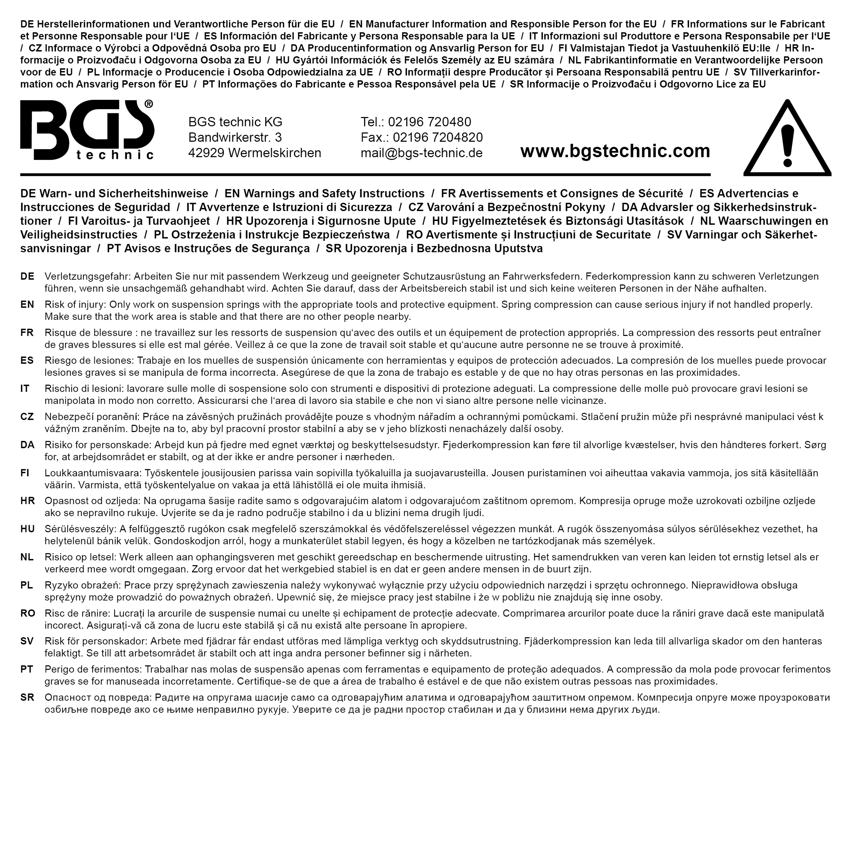 BGS Stoßdämpfer-Gegenhalter-Schlüssel | für Stoßdämpfer mit Ovalzapfen