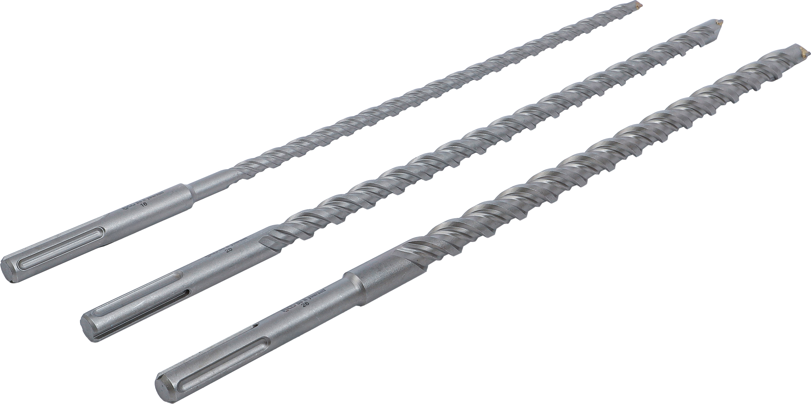 BGS Mauer-Durchbruch-Bohrer-Satz | SDS-MAX-Schaft | 16 / 20 / 26 mm | 3-tlg.
