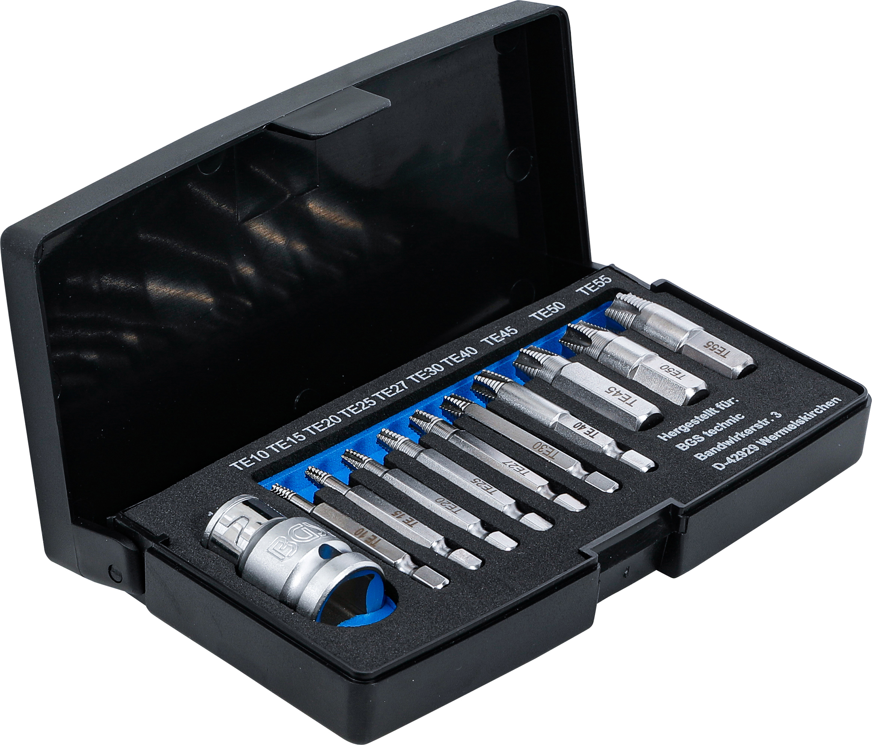 BGS Schraubenausdreher-Satz | für defektes T-Profil (für Torx) T10 - T55 | 11-tlg.