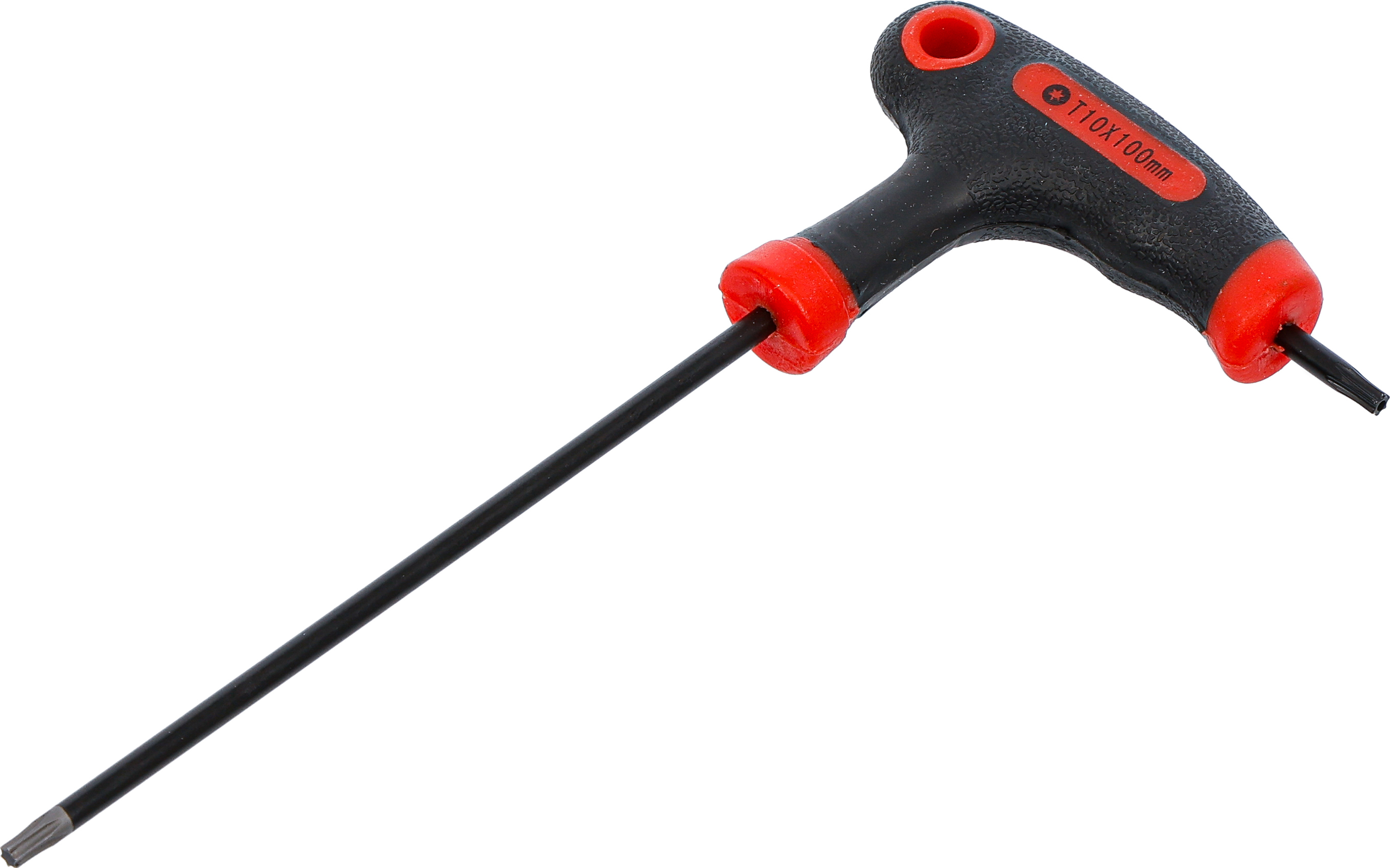 BGS Schraubendreher mit T-Griff und seitlicher Klinge | T-Profil (für Torx) mit/ohne Bohrung T10