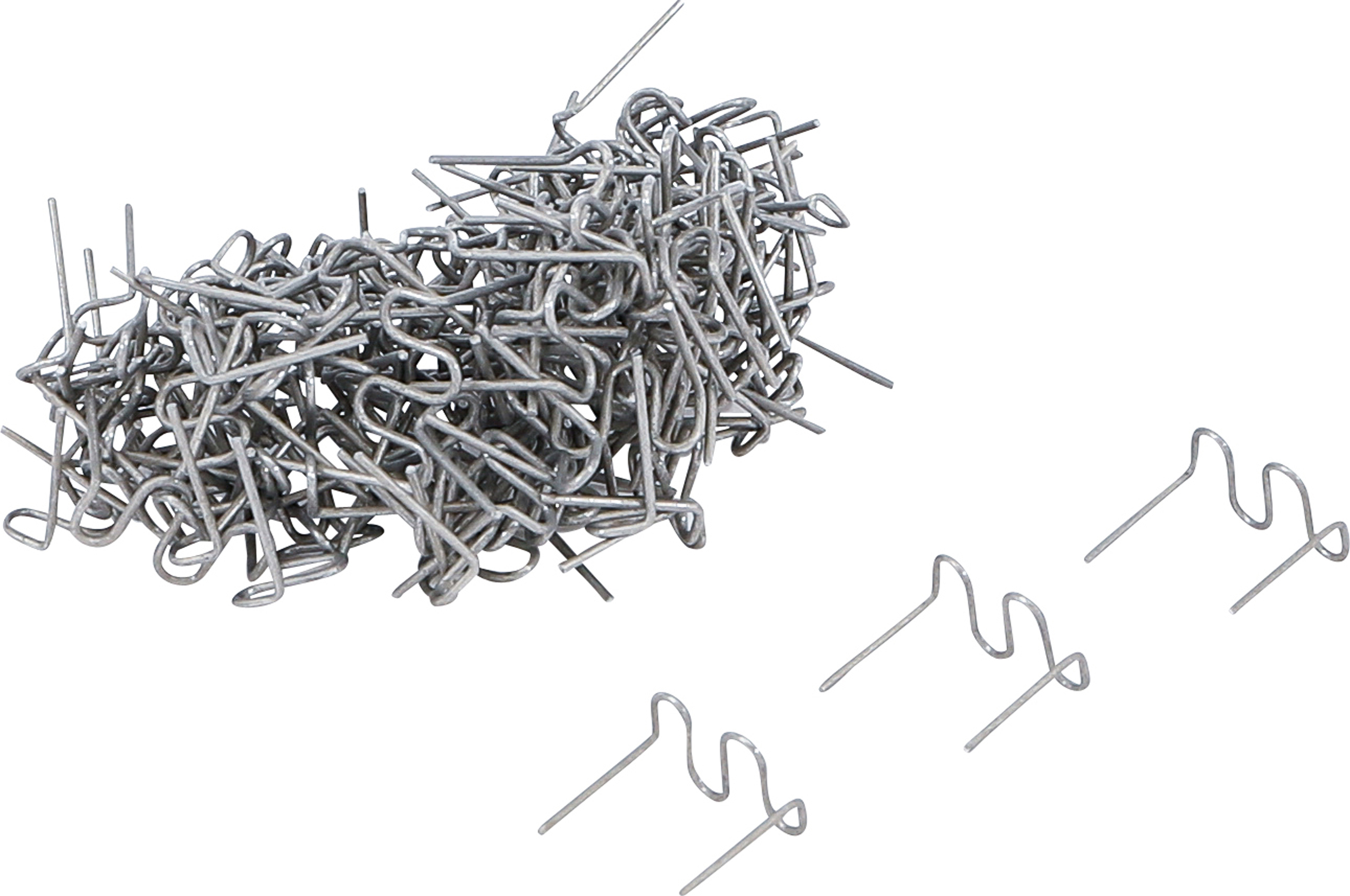 BGS Reparaturklammern-Satz | Wellenform | 0,8 mm | 100-tlg.