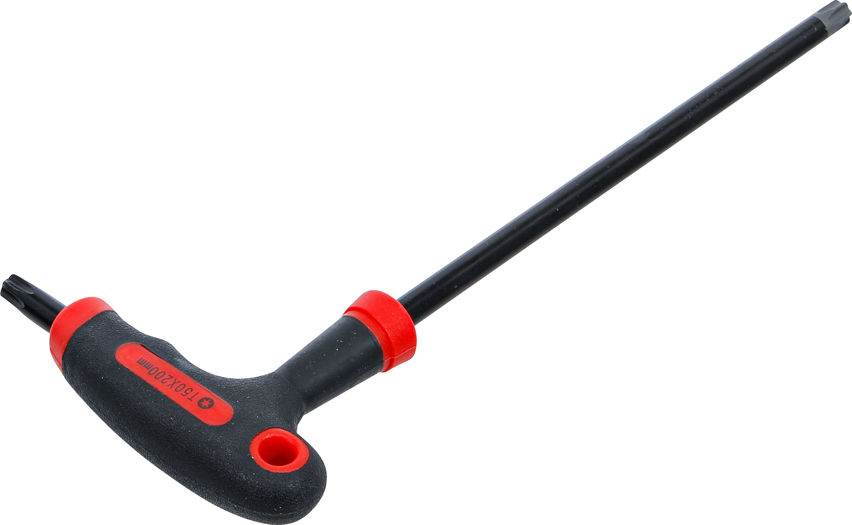 BGS Schraubendreher mit T-Griff und seitlicher Klinge | T-Profil (für Torx) mit/ohne Bohrung T50