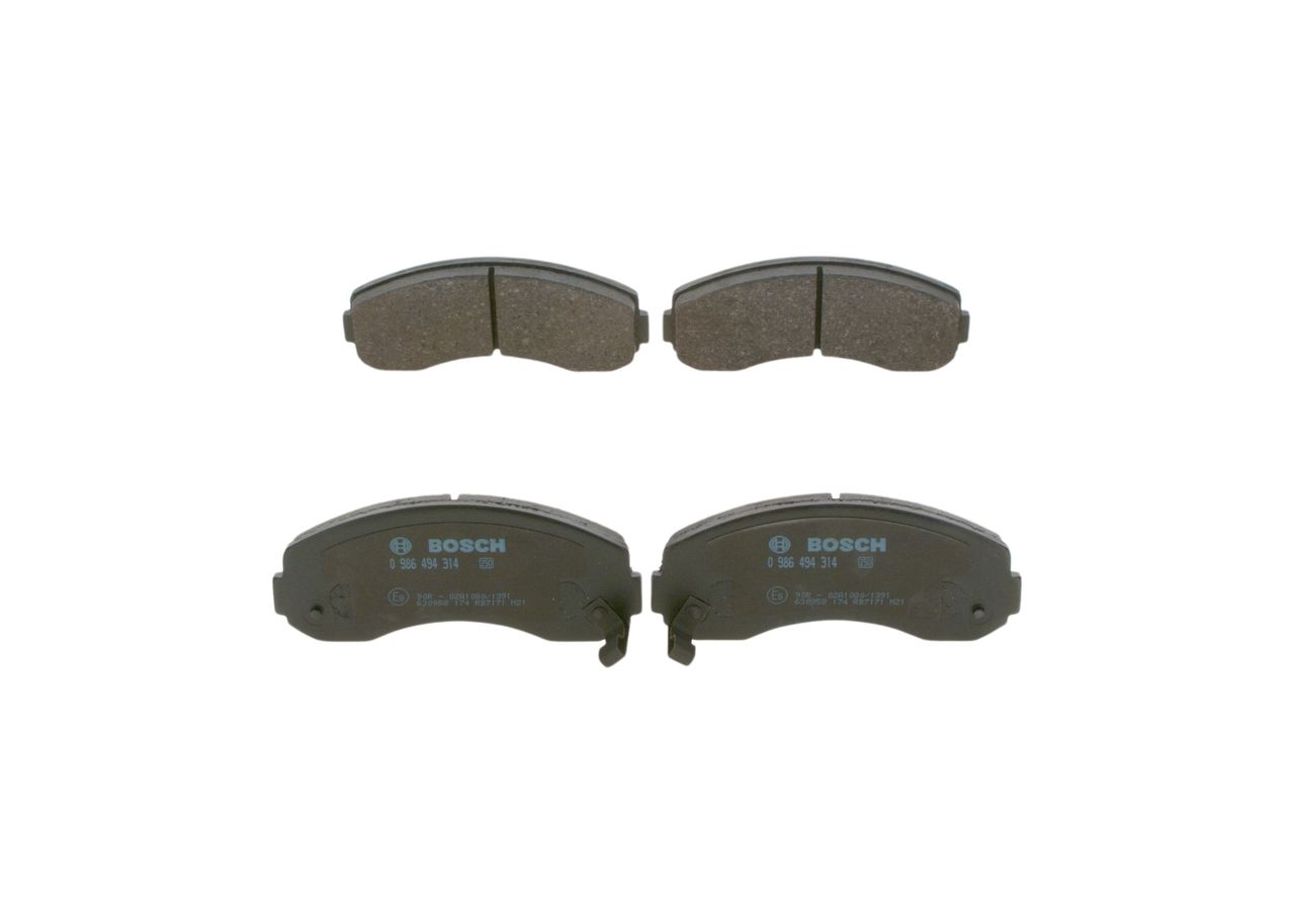 Bremsbelagsatz, Scheibenbremse