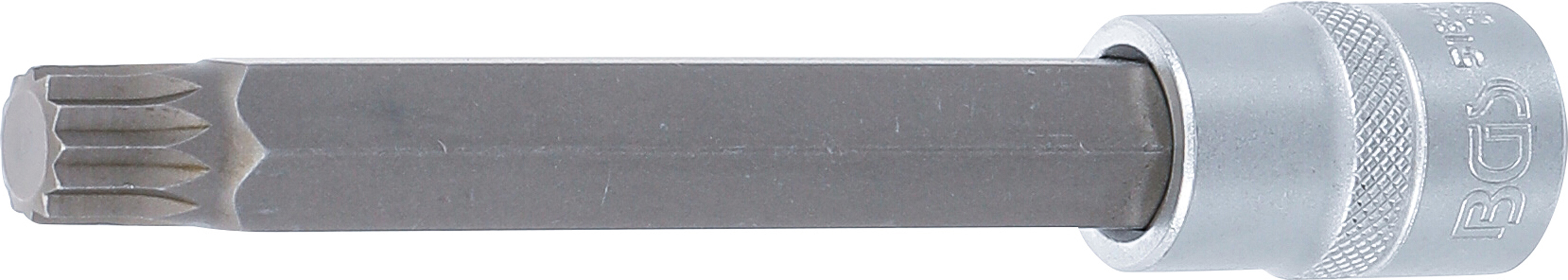 BGS Bit-Einsatz | Länge 140 mm | Antrieb Innenvierkant 12,5 mm (1/2") | Innenvielzahn (für XZN) M14