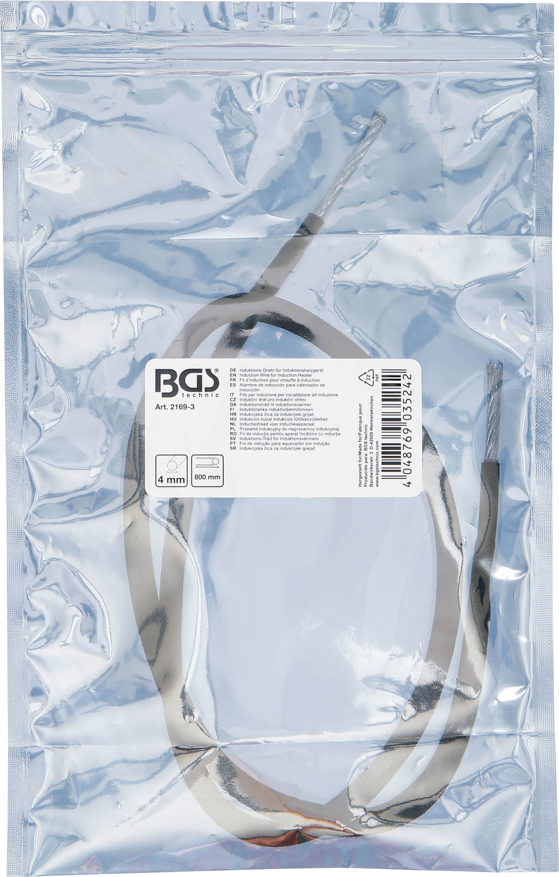 BGS Induktions-Draht für Induktionsheizgerät | für Art. 2169, 3390, 3391