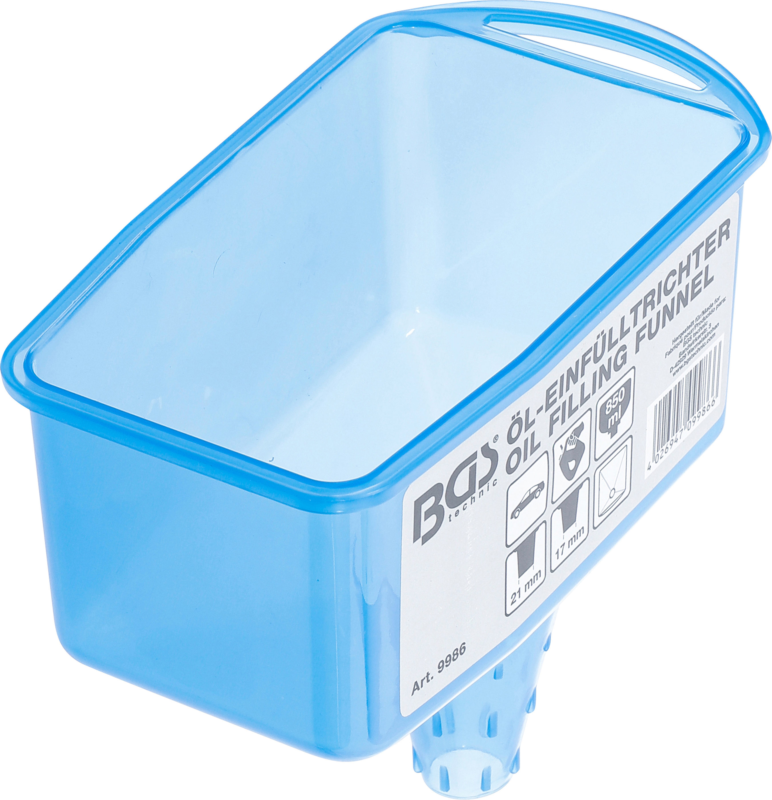 BGS Öl-Einfülltrichter | 850 ml Reservoir