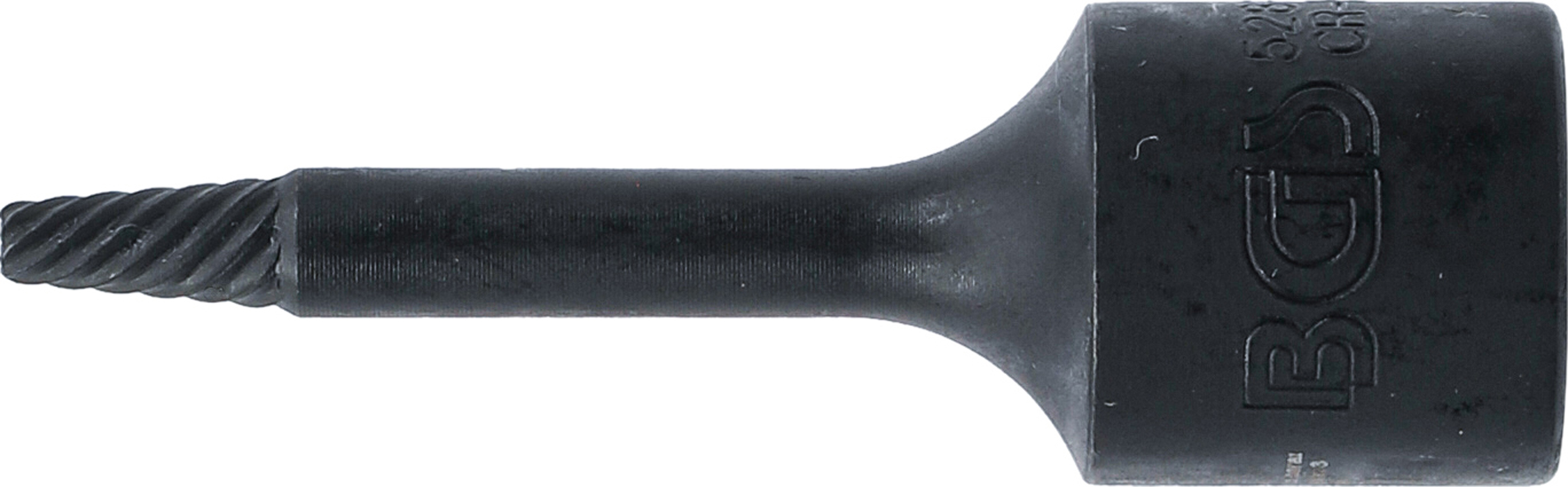 BGS Spiral-Profil-Steckschlüssel-Einsatz / Schraubenausdreher | Antrieb Innenvierkant 10 mm (3/8") | 3 mm