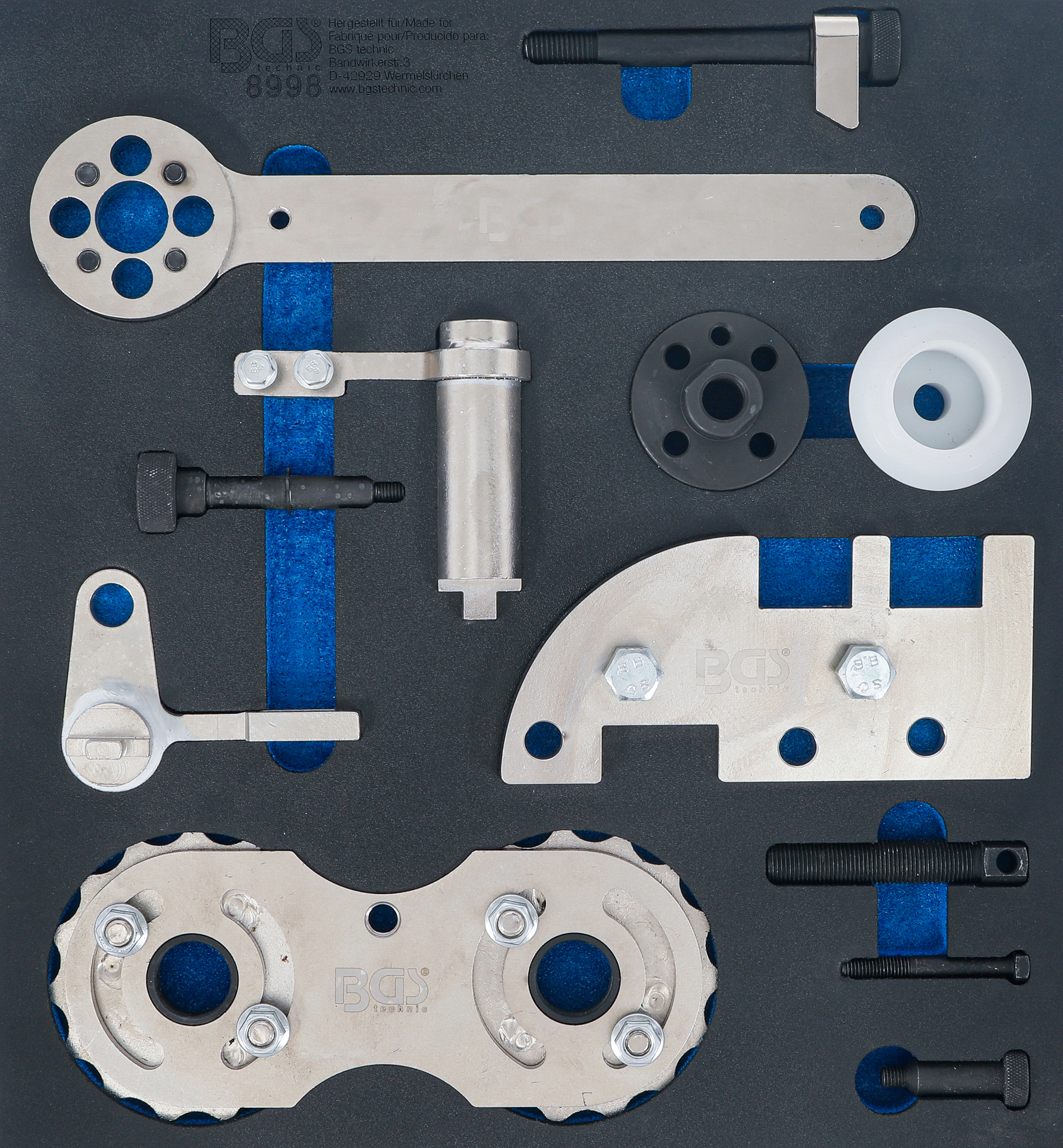 BGS Werkstattwageneinlage 2/3: Motor-Einstellwerkzeug-Satz | für Volvo B4204