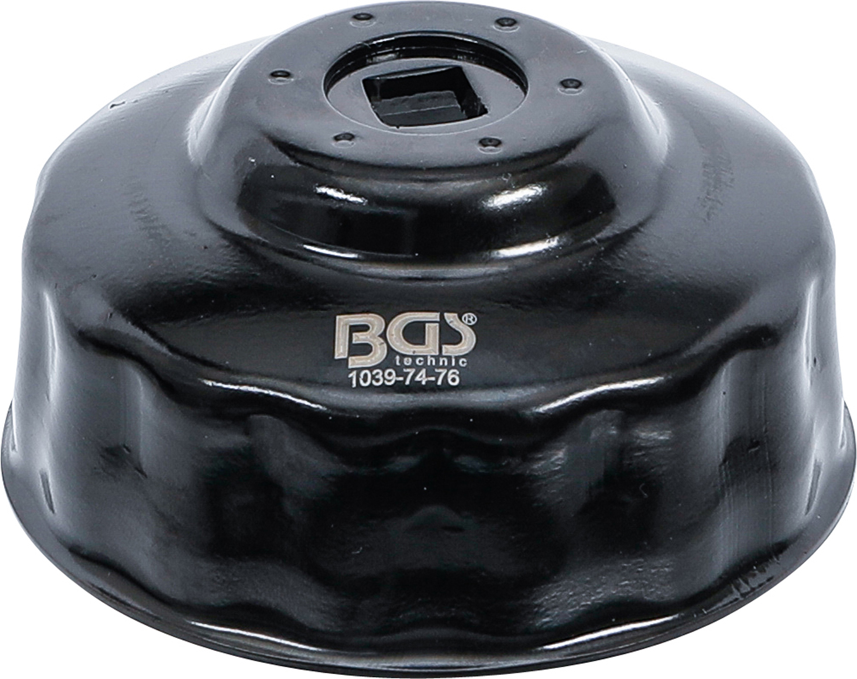 BGS Ölfilterschlüssel | 15-kant | Ø 74 - 76 mm | für Audi, Ford, Mercedes-Benz, Opel, VW BGS Ölfilterschlüssel | 15-kant | Ø 74 - 76 mm | für Audi, Ford, Mercedes-Benz, Opel, VW