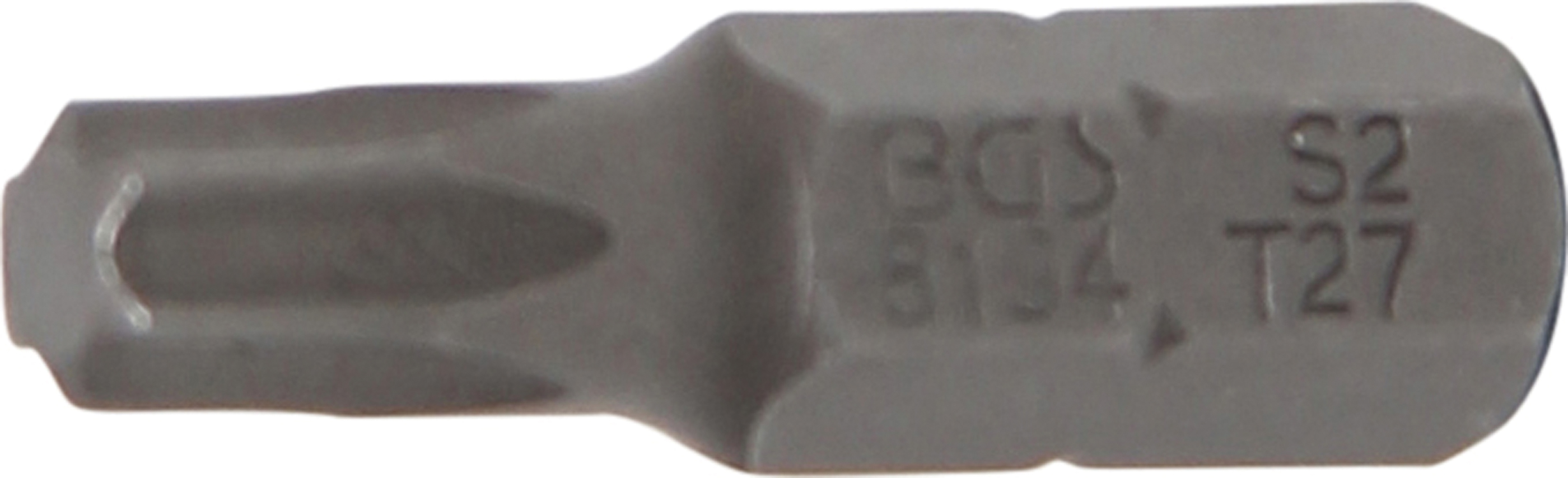 BGS Bit | Länge 25 mm | Antrieb Außensechskant 6,3 mm (1/4") | T-Profil (für Torx) T27