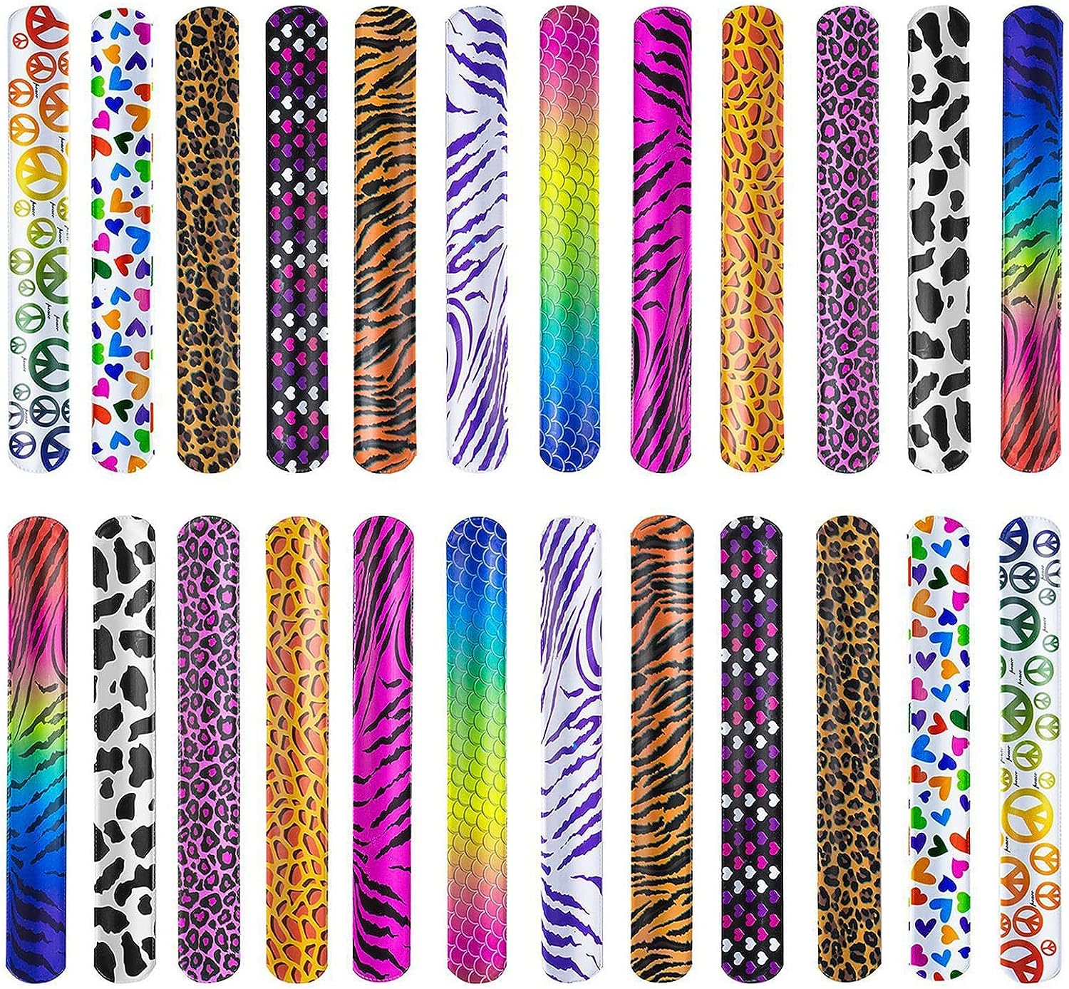 YngFfb Bunte Schnapparmbänder,12 Stück Snap Armbänder Schnapparmbänder Mitgebsel für Kinder Mädchen Jungen Partytüten Partytütenfüller Party