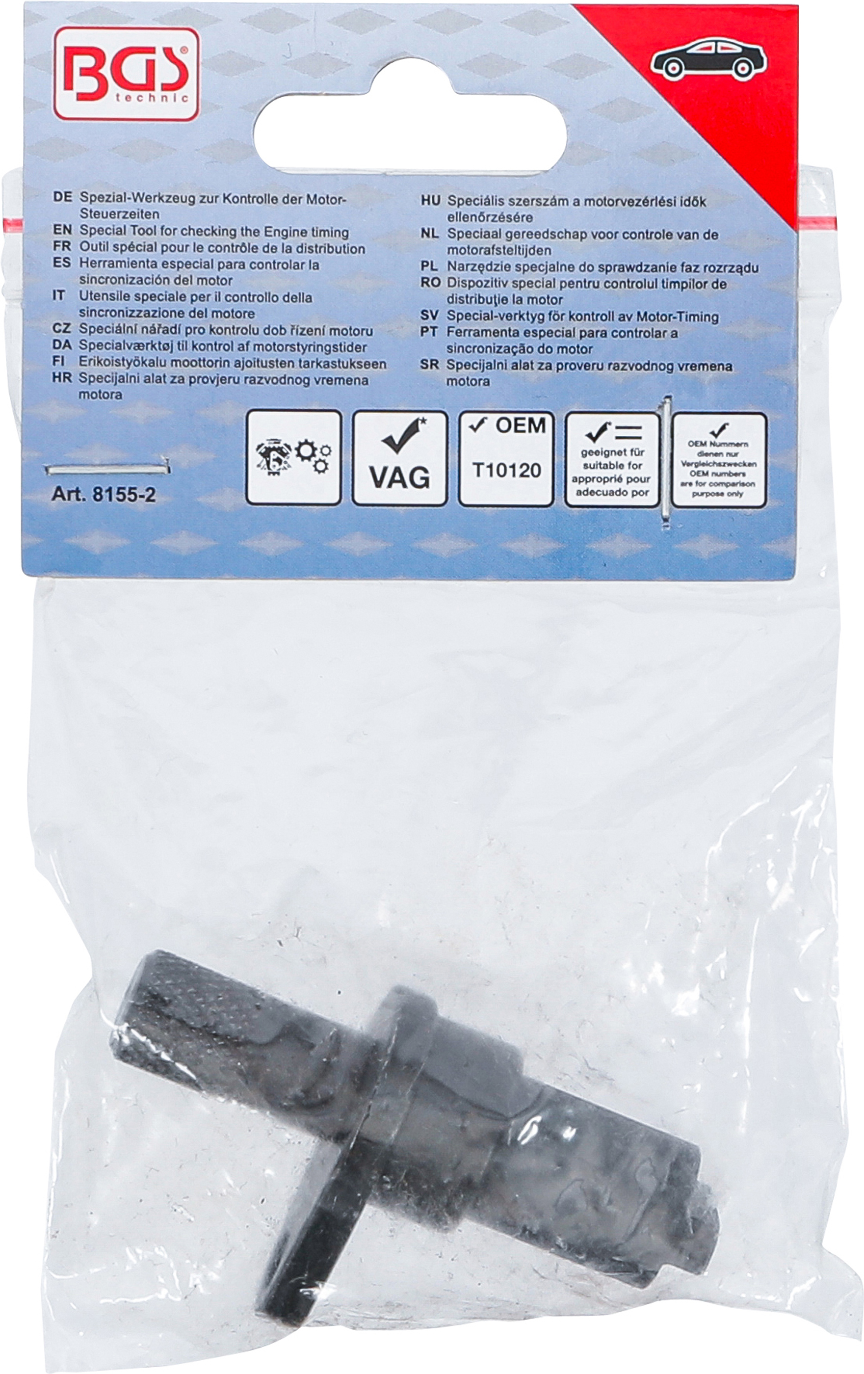 BGS Spezial-Werkzeug zur Kontrolle der Motor-Steuerzeiten | für VAG 1.2