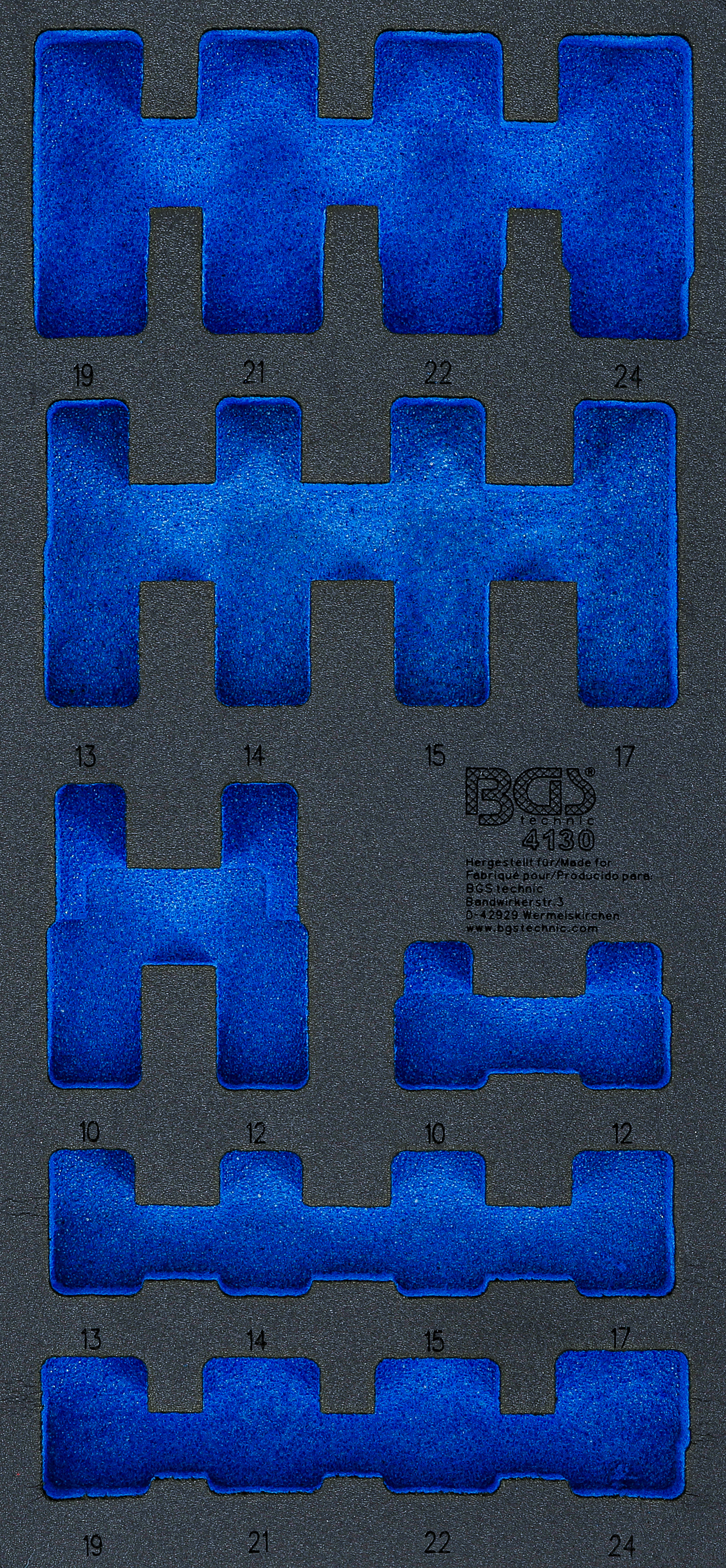 BGS Werkstattwageneinlage 1/3 | leer | für Art. 4130